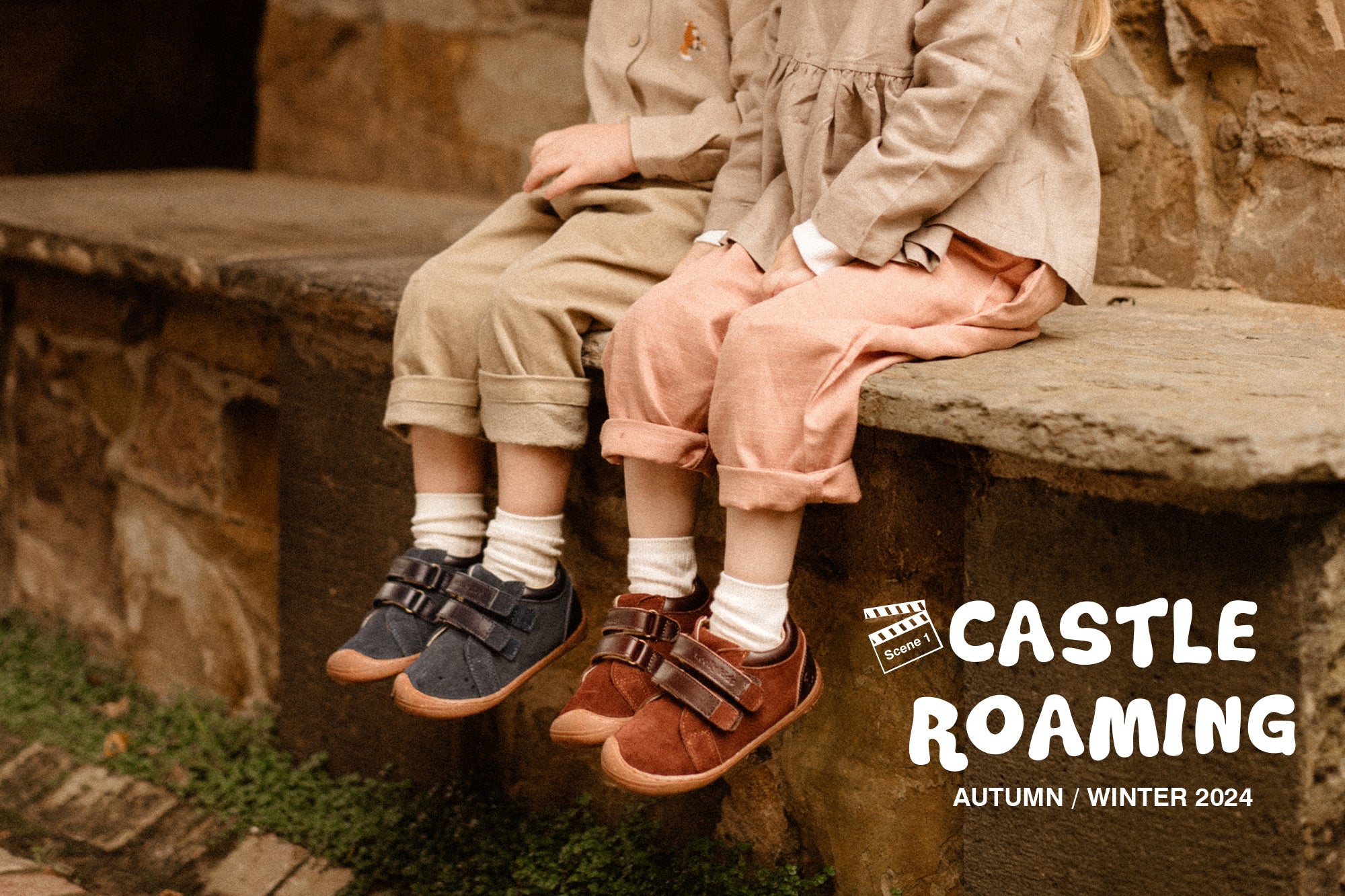 Woolly Kids AW24 Scene 1 - Castle Roaming