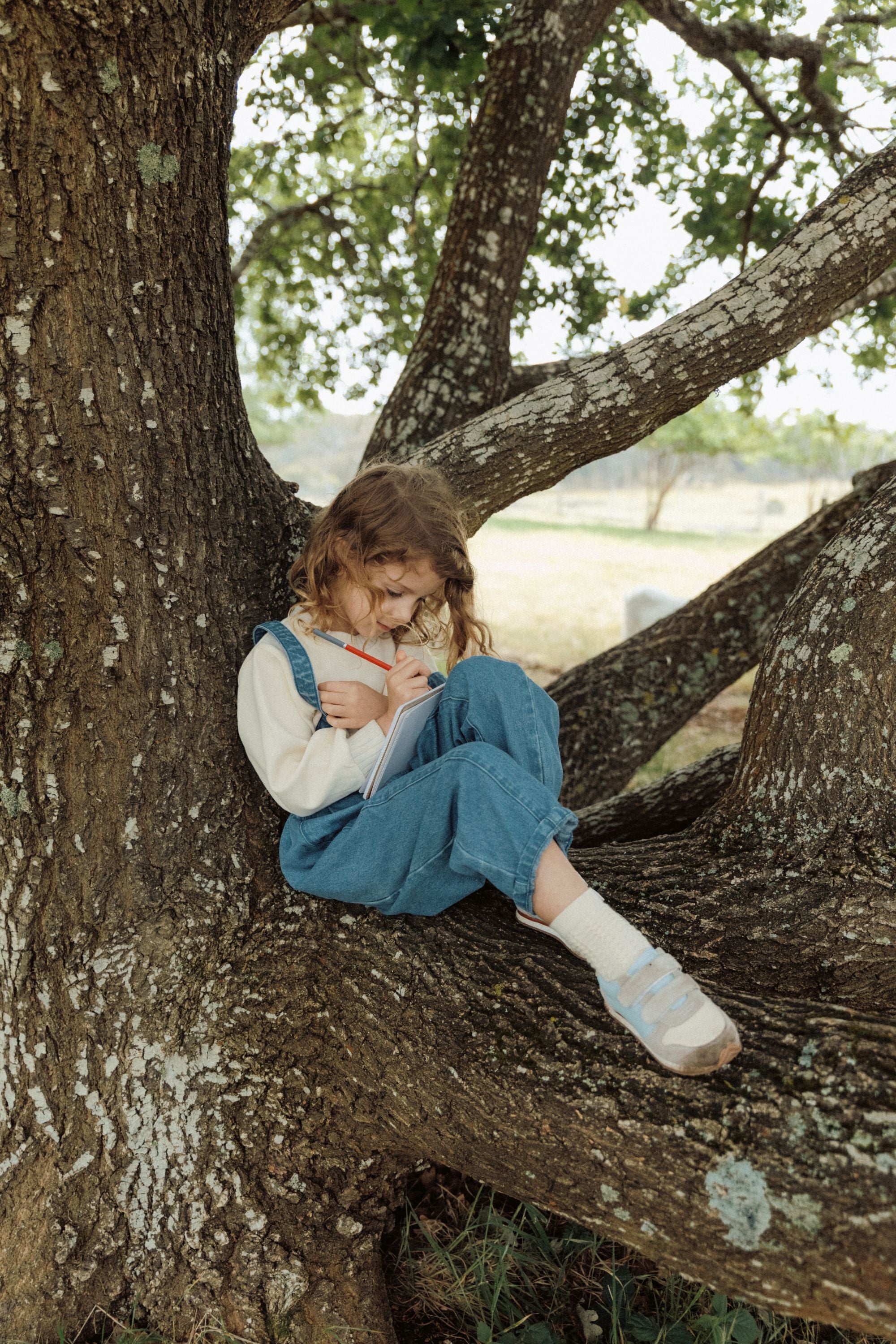 Vintage Denim Suspender Pants - Blue