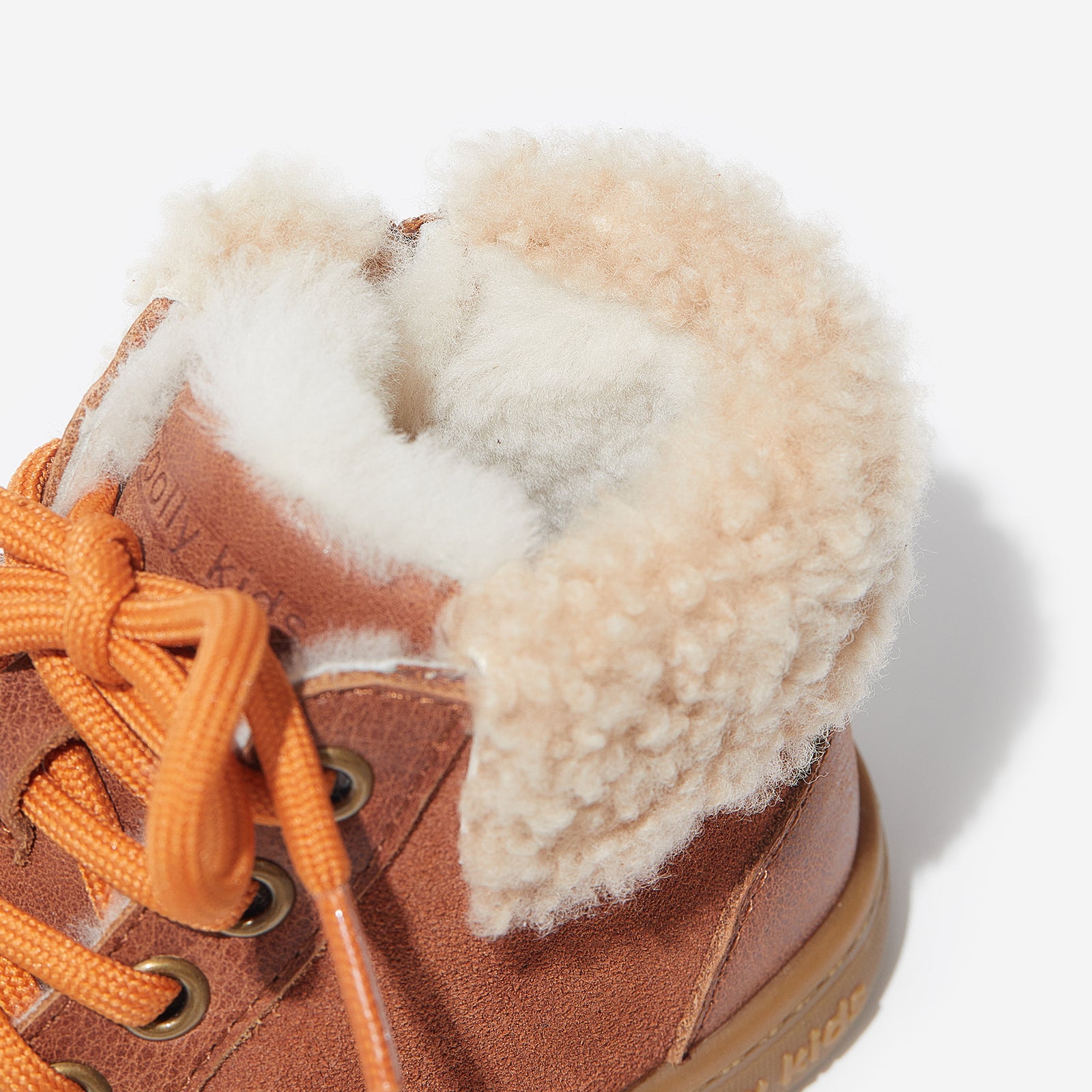 aaron latte brown woolly kids leather kids shoes baby infants shoes Girls snow boots kids shoes Kids ugg boots
