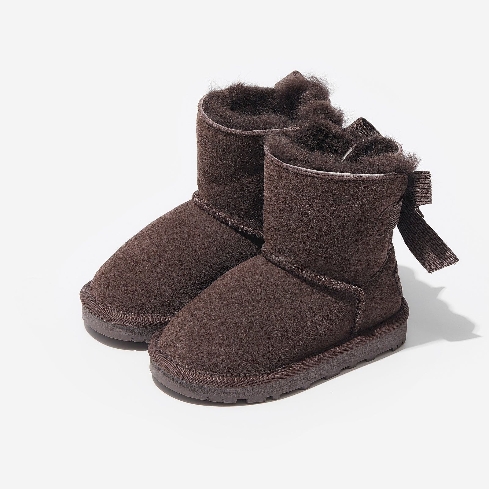 freeze chocolate woolly kids leather kids shoes baby infants shoes Warm barefoot childrens shoes Girls boots