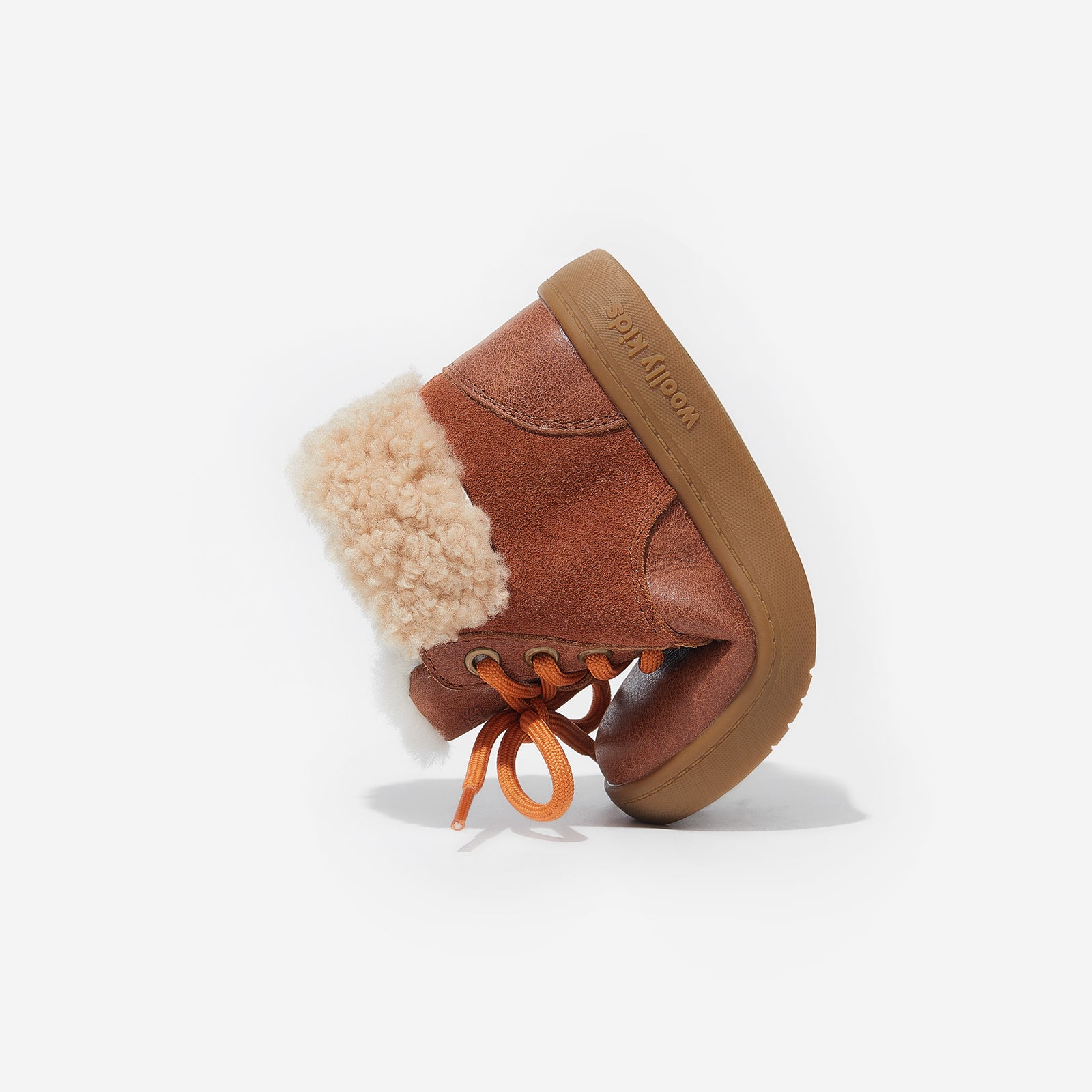 aaron latte brown woolly kids leather kids shoes baby infants shoes Infant winter boots boys shoes Childrens boots