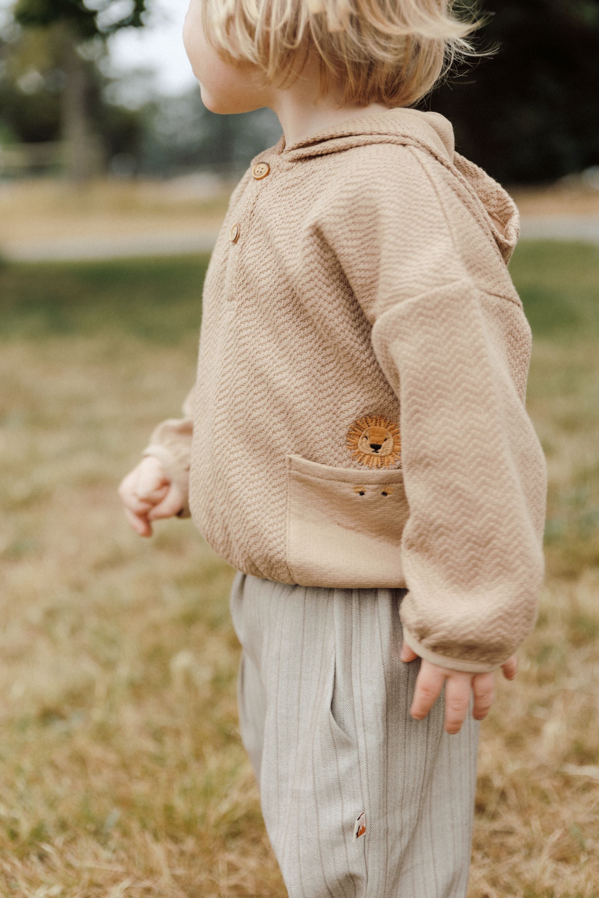 Lion Hoodie - Khaki