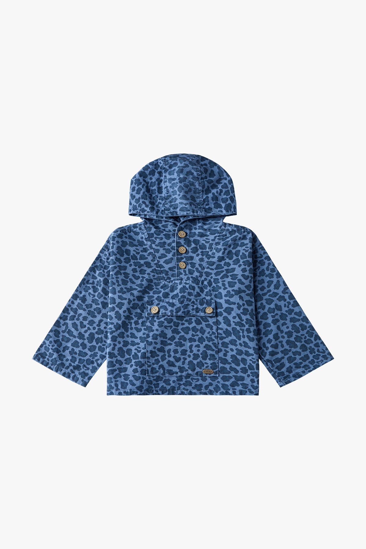 wirrawirra cute newborn clothes leopard print hoodie jacket navy blue 24 Autumn Autumn Boys Gilets Girls Jackets New Arrivals Spring