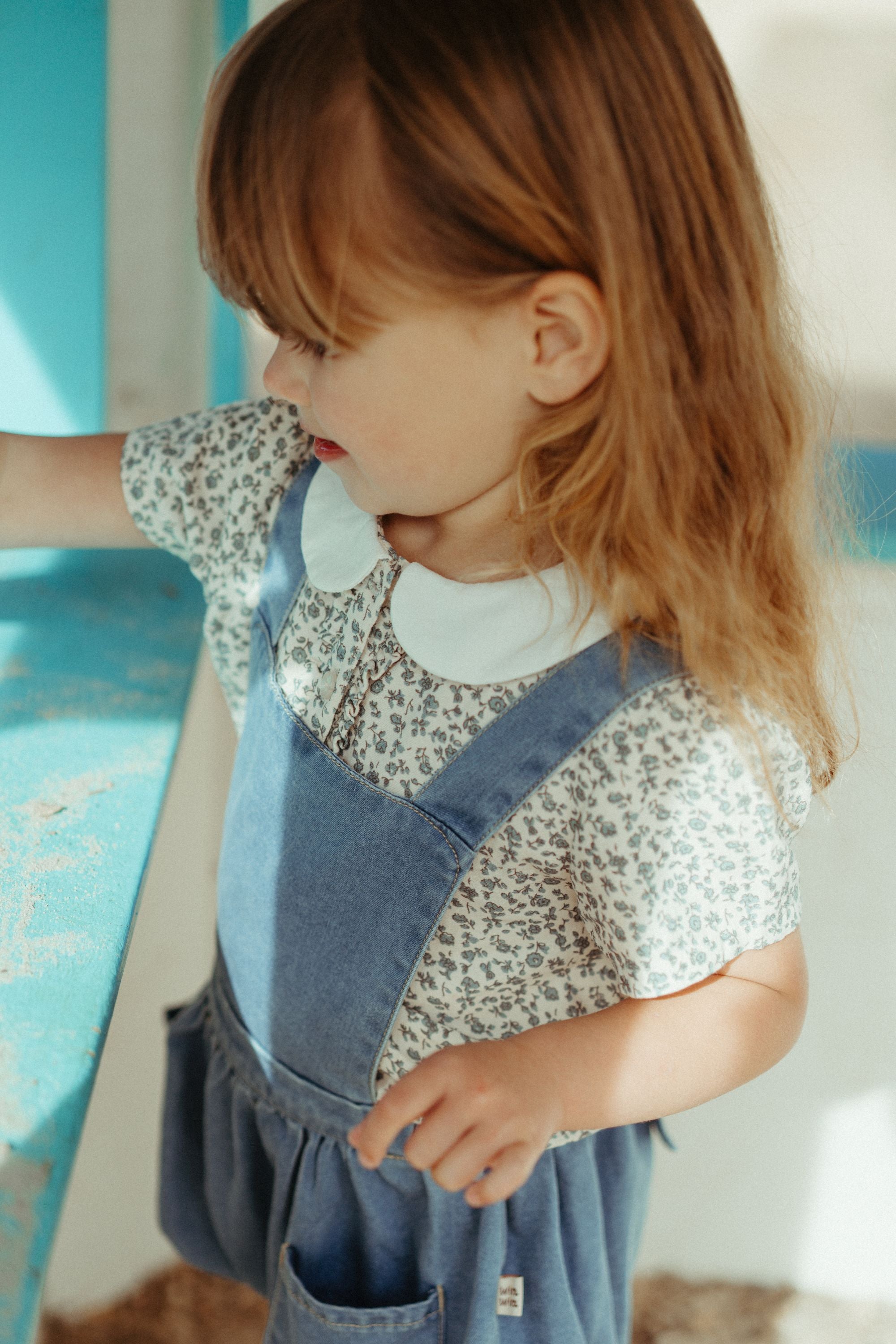 wirrawirra newborn clothes tencel denim overalls romper blue 24 Midsummer Girls Jumpsuit New Arrivals Trousers Leggings Boys