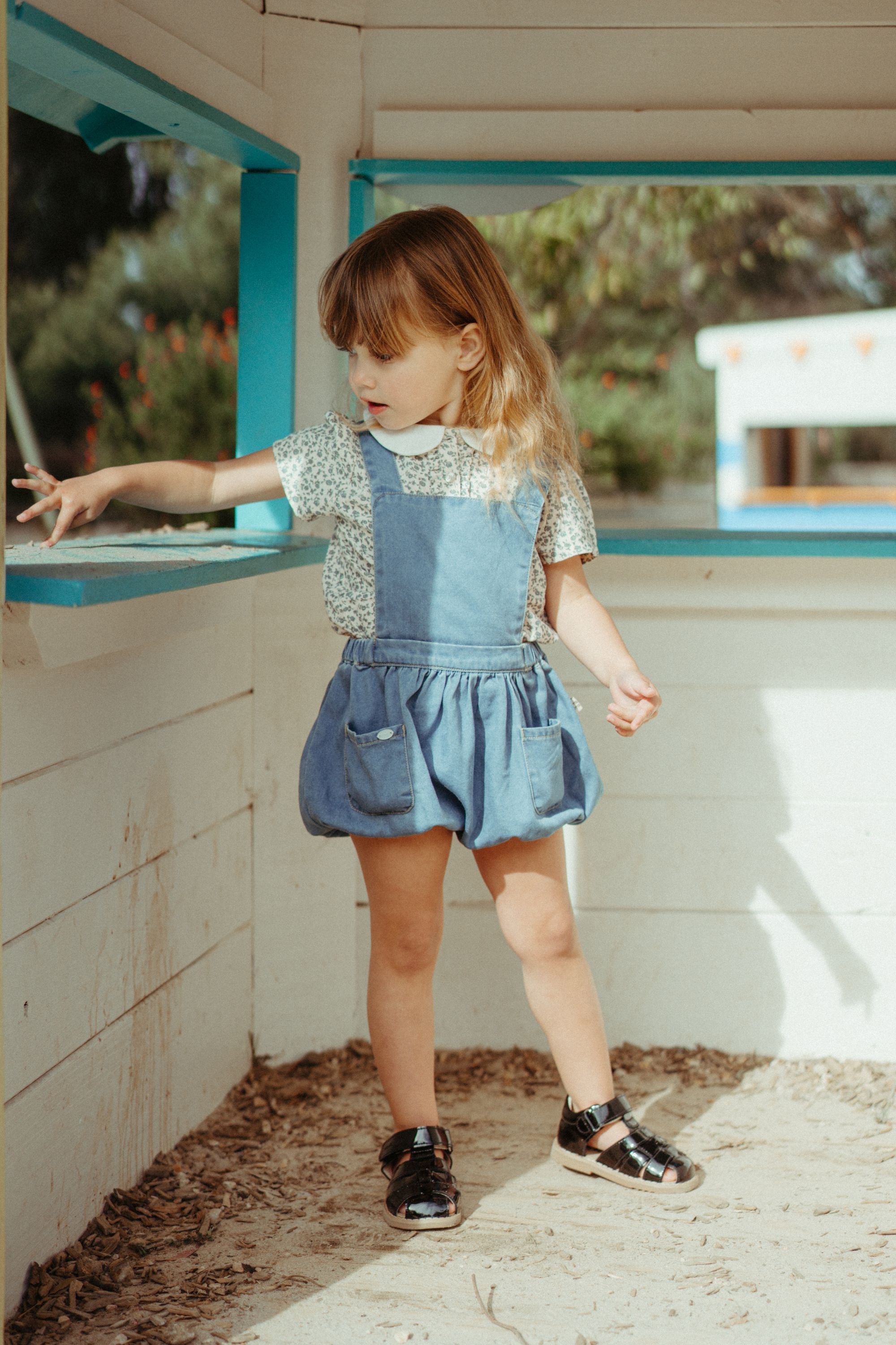 wirrawirra baby girl clothes tencel denim overalls romper blue 24 Midsummer Girls Jumpsuit New Arrivals Trousers Leggings Boys
