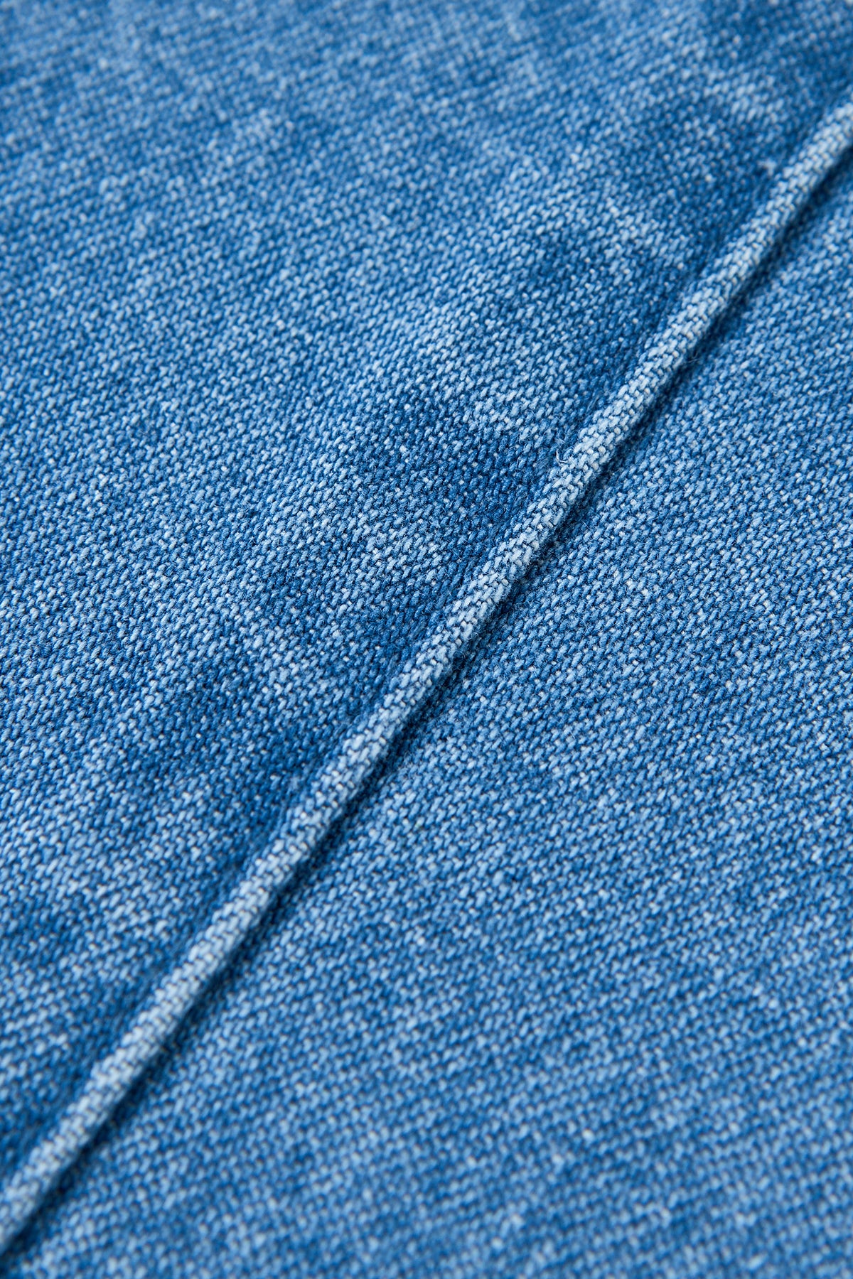 Vintage Denim Suspender Pants - Blue