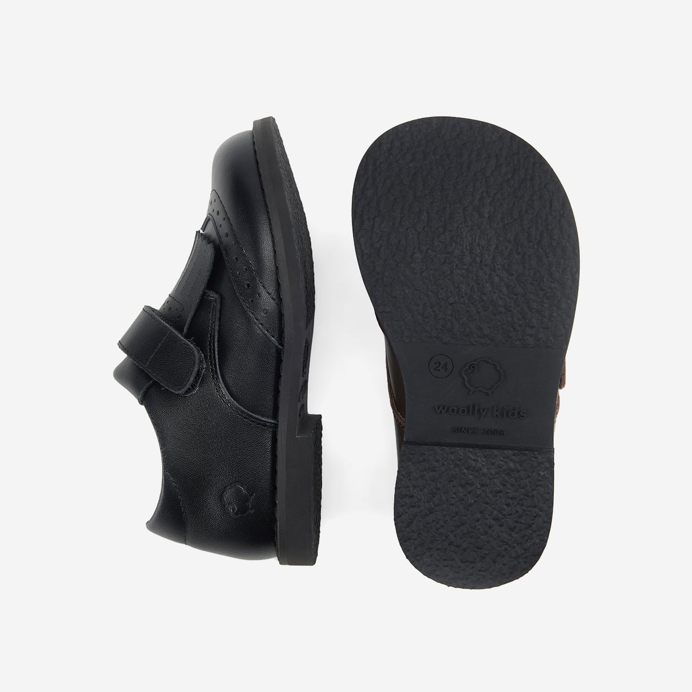 Blair - Obsidian Black - Woolly Kids - detail view