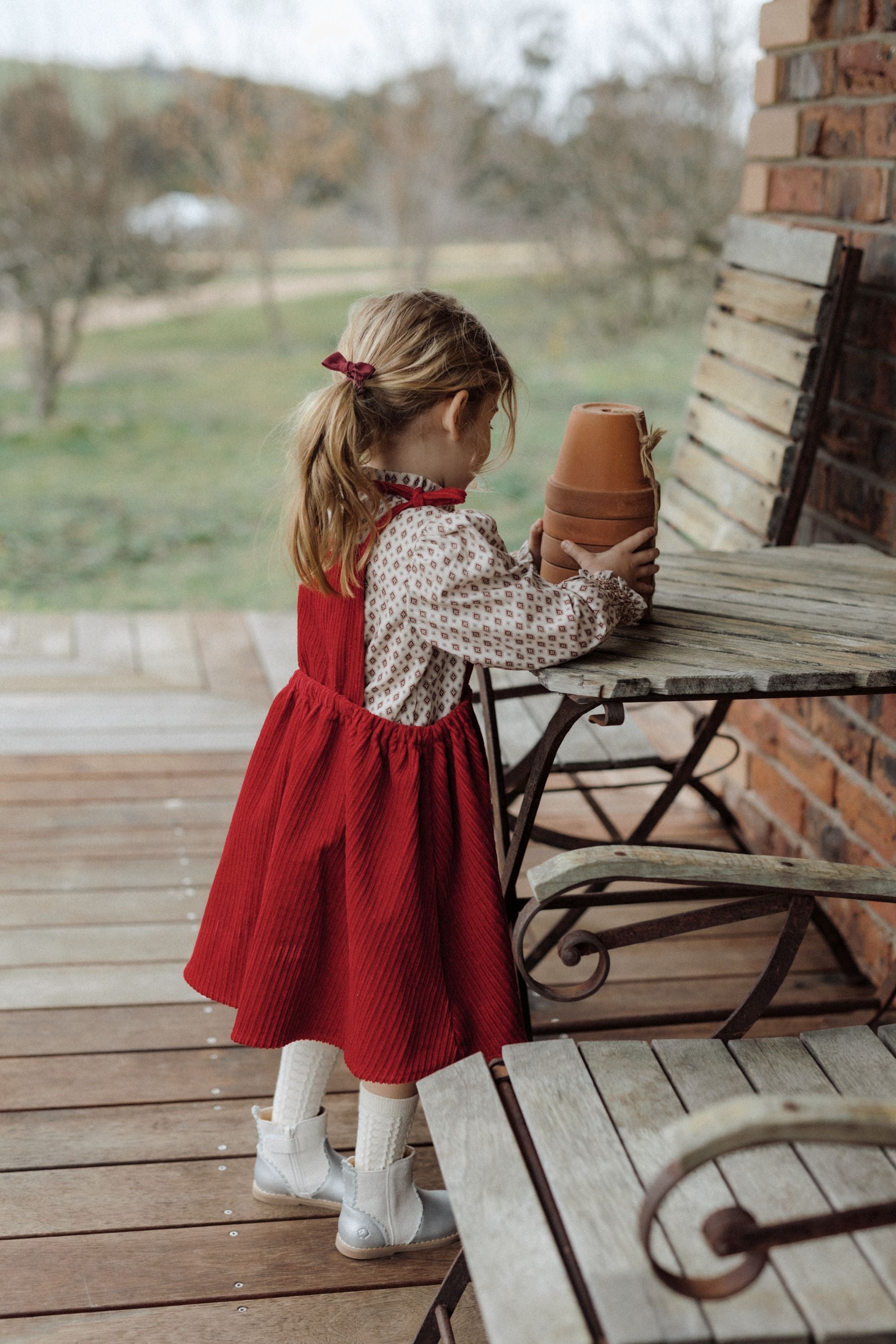 wirrawirra infant clothing storesbow suspender skirt cherry24 Winter Dresses Girls New Arrivals Skirts