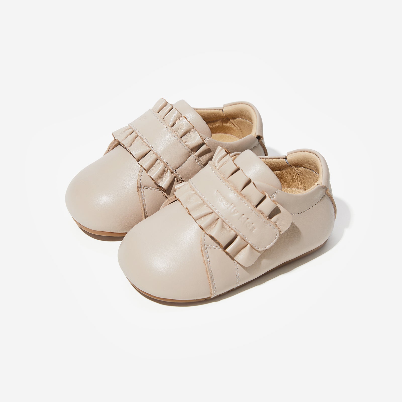 emily milk tea brown woolly kids autumn infant leathr shoes wide feet childrens shoes first steps shoes newborn designer shoes