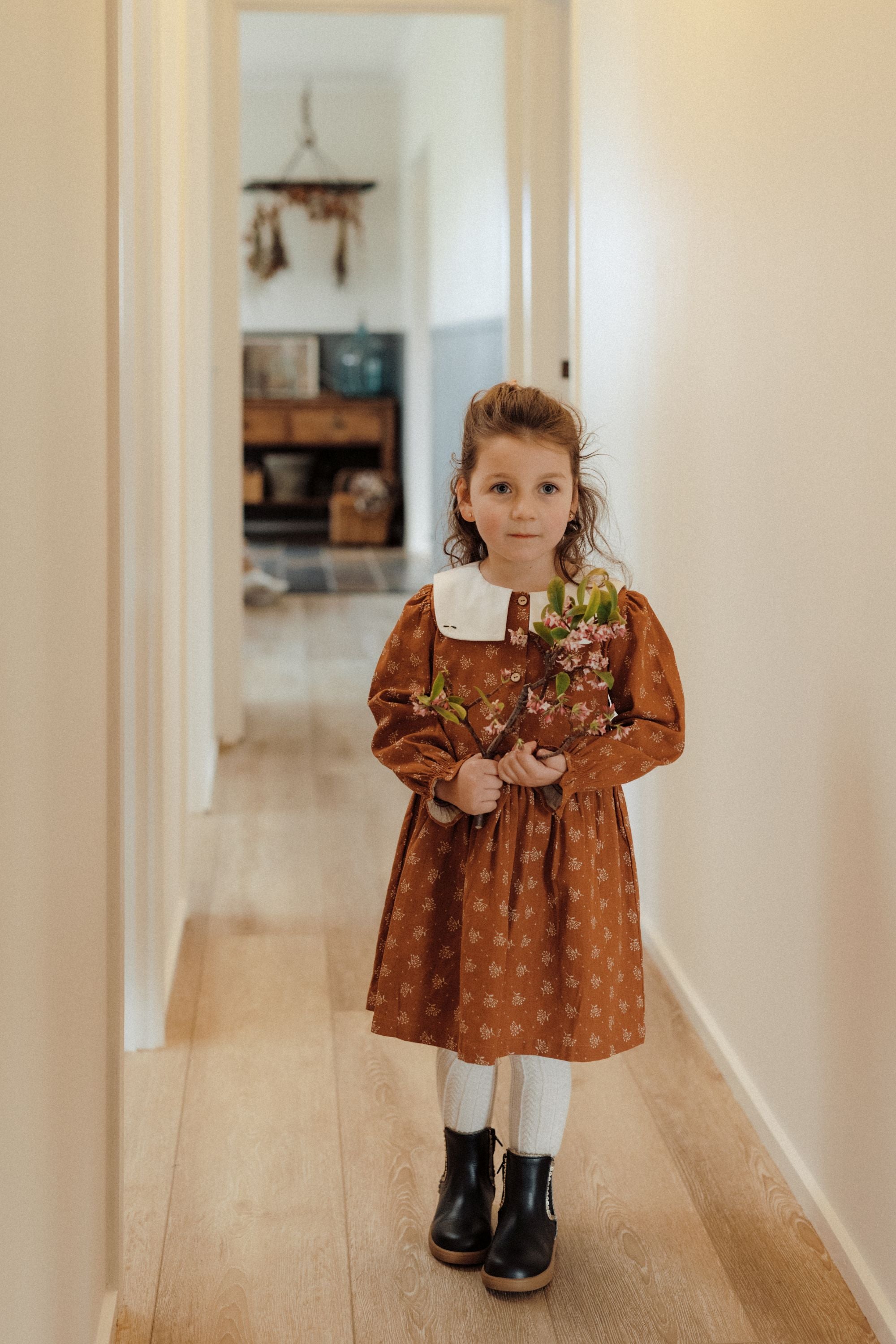wirrawirra newborn outfitfloral printed dress caramel24 Winter Dresses Girls New Arrivals Skirts
