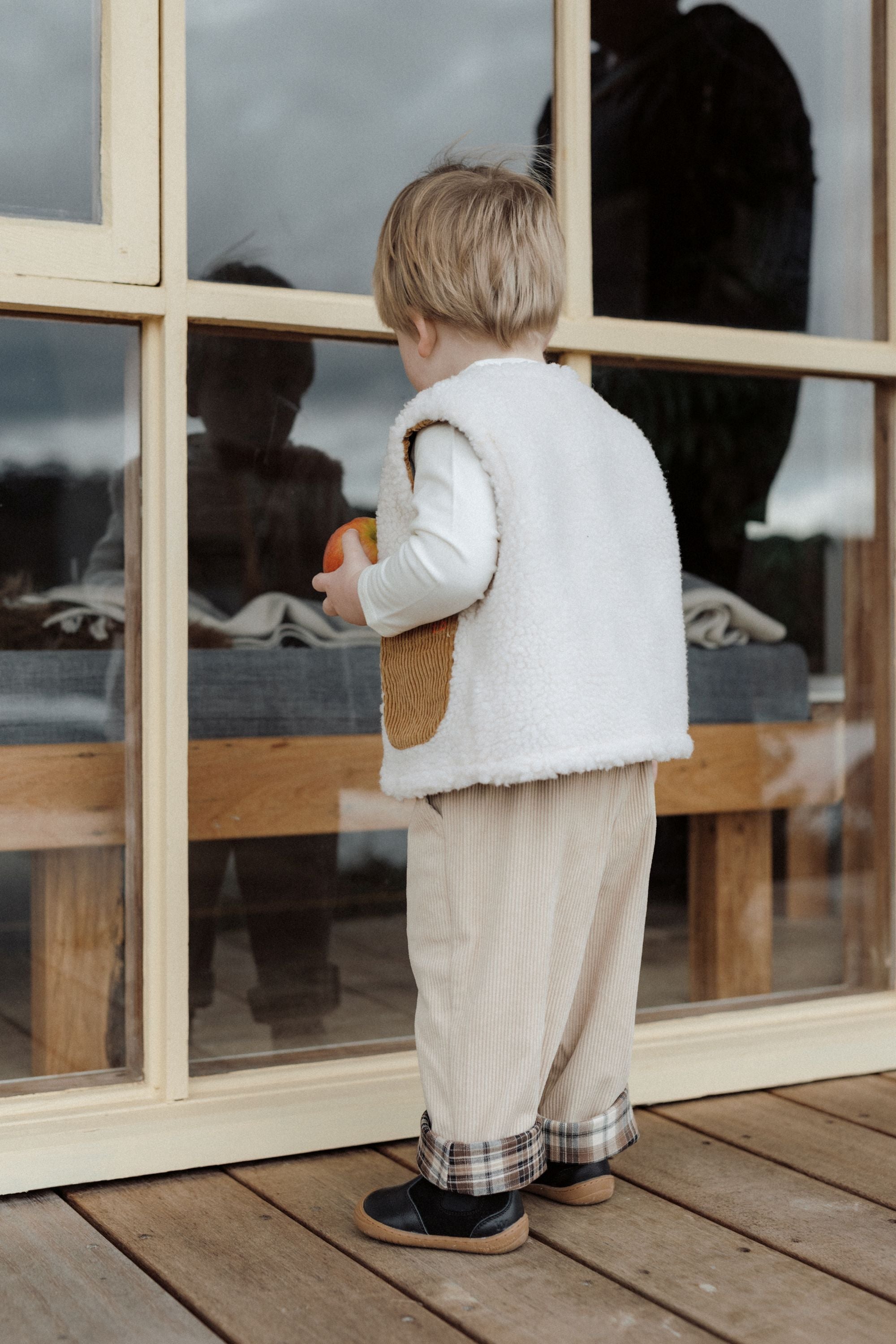 wirrawirra sustainable baby clothesplaid pants cream24 Winter Boys Girls Leggings New Arrivals Trousers