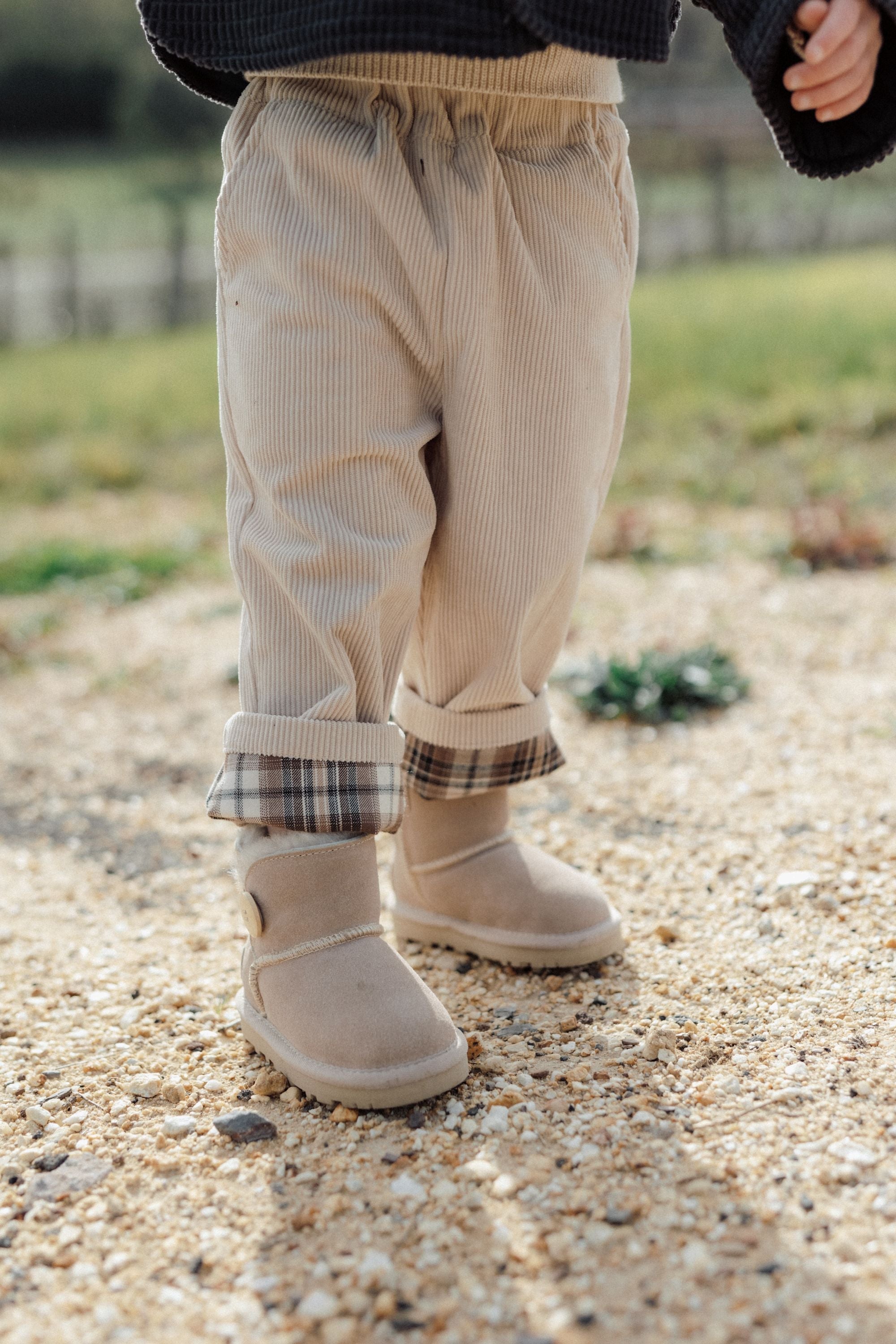 wirrawirra organic newborn clothesplaid pants cream24 Winter Boys Girls Leggings New Arrivals Trousers