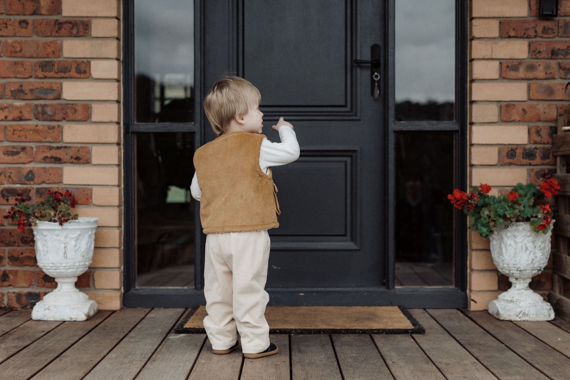 wirrawirra organic newborn outfitreversible sleeveless beige24 Winter Boys Gilets Girls Jackets New Arrivals