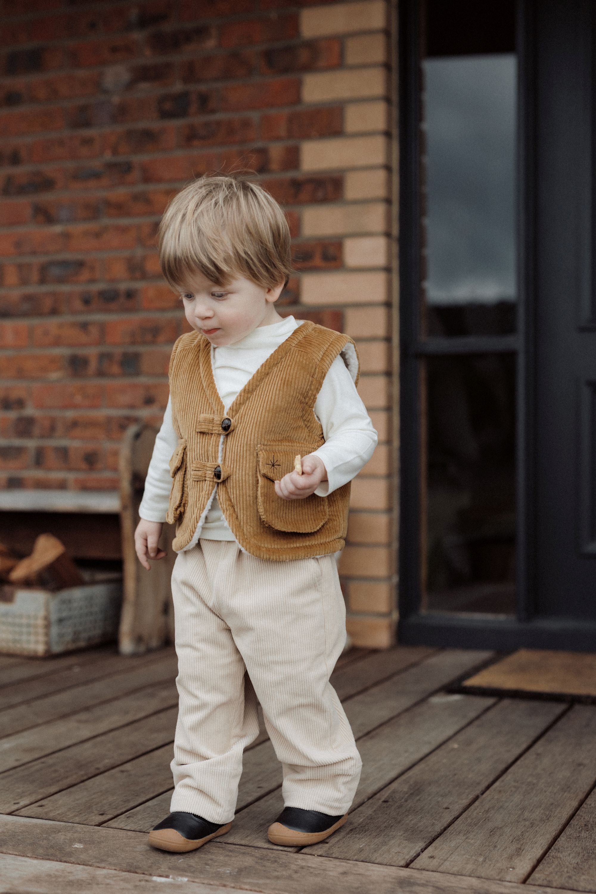 wirrawirra organic cotton newborn clothesreversible sleeveless beige24 Winter Boys Gilets Girls Jackets New Arrivals