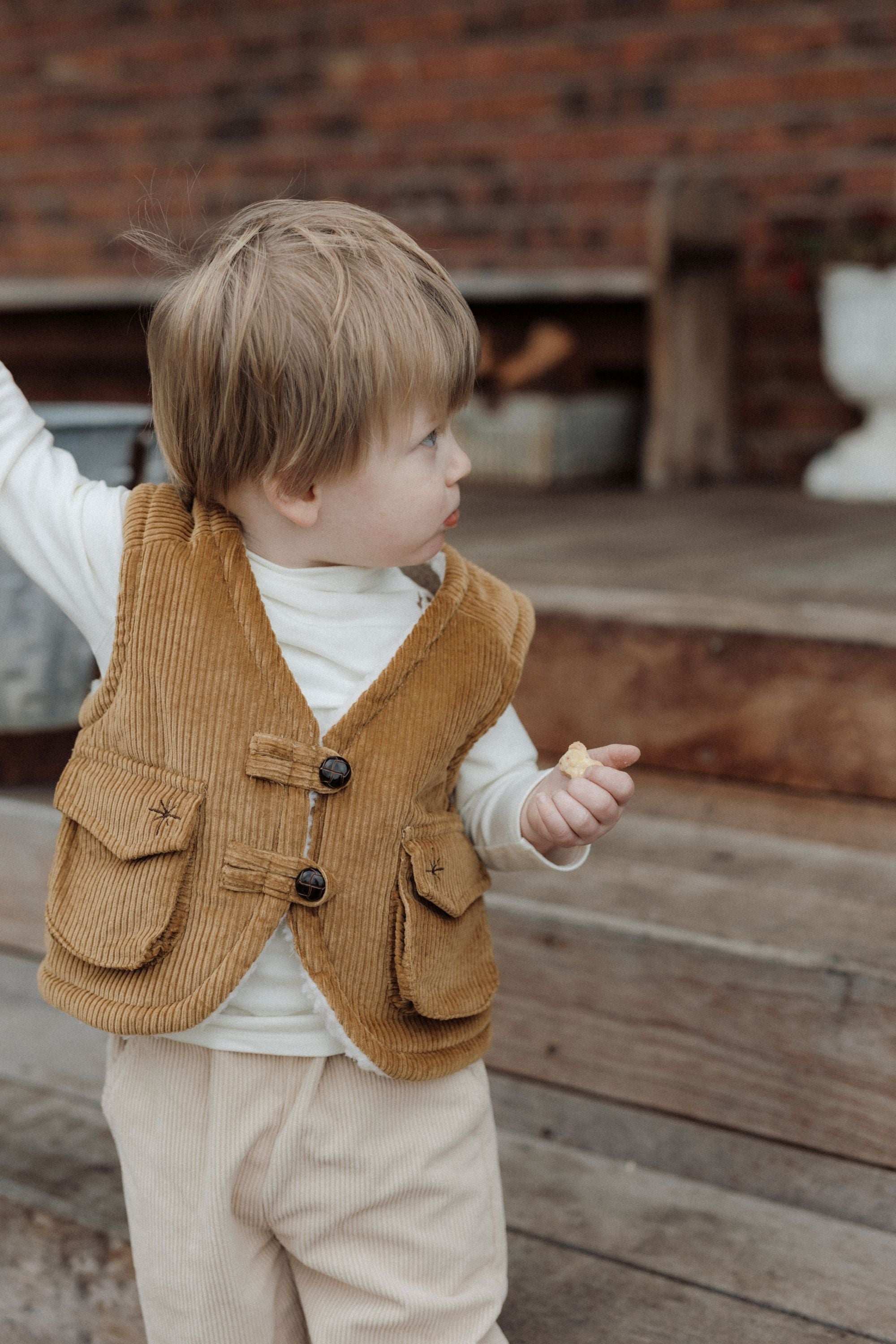 wirrawirra newborn outfitreversible sleeveless beige24 Winter Boys Gilets Girls Jackets New Arrivals