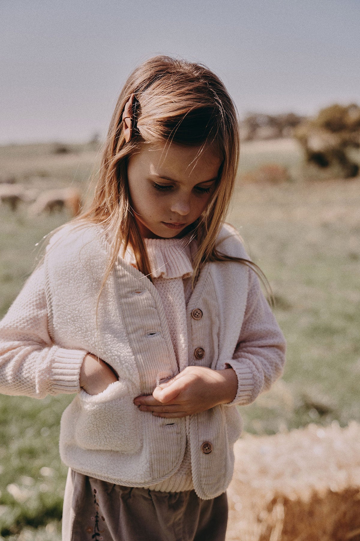 wirrawirra organic infant clothes sherpa vest cream white 23 Winter Boys Girls New Arrivals Tops Vest Jackets Gilets