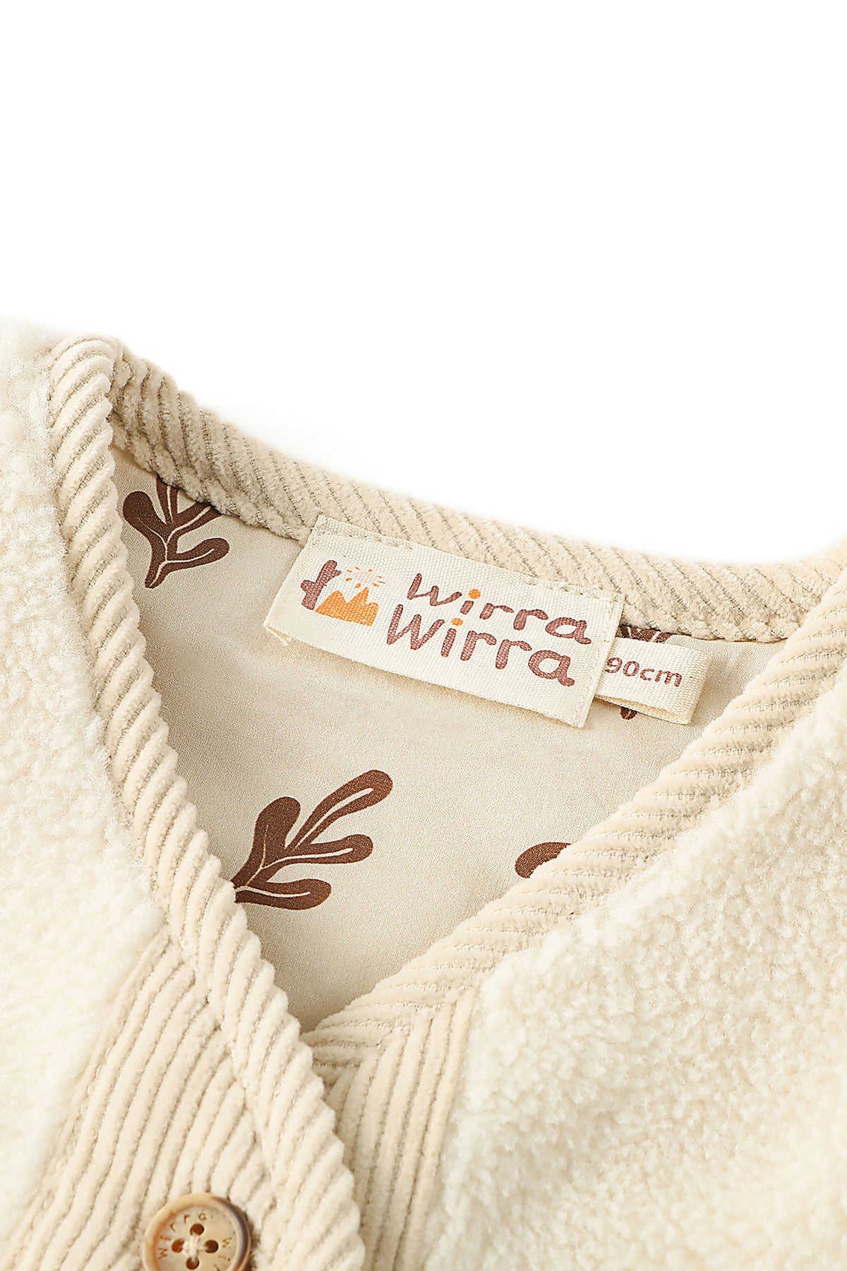 wirrawirra childrens store sherpa vest cream white 23 Winter Boys Girls New Arrivals Tops Vest Jackets Gilets