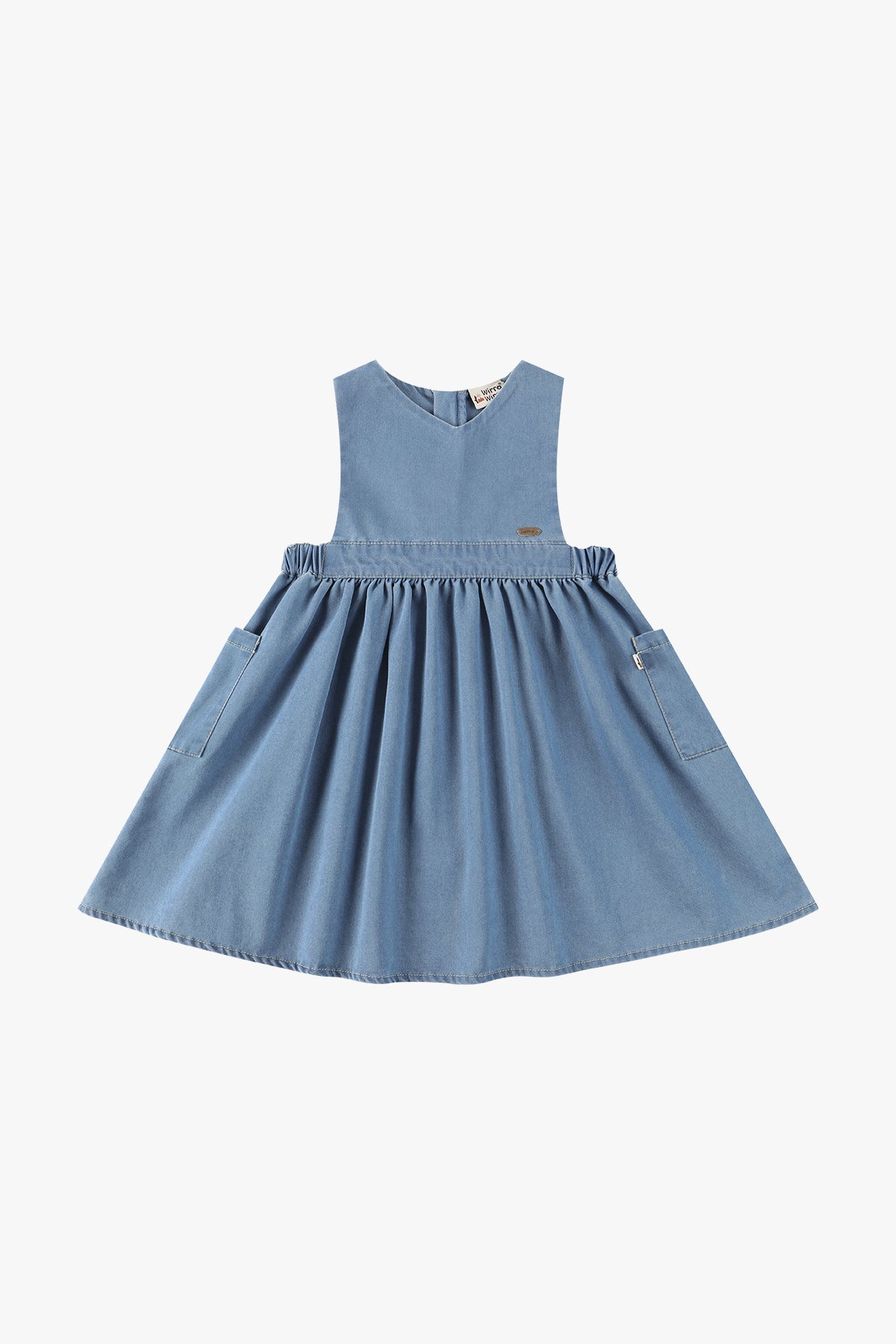 Tencel Denim Vest Dress - Denim Blue Tencel Denim Vest Dress - Denim Blue