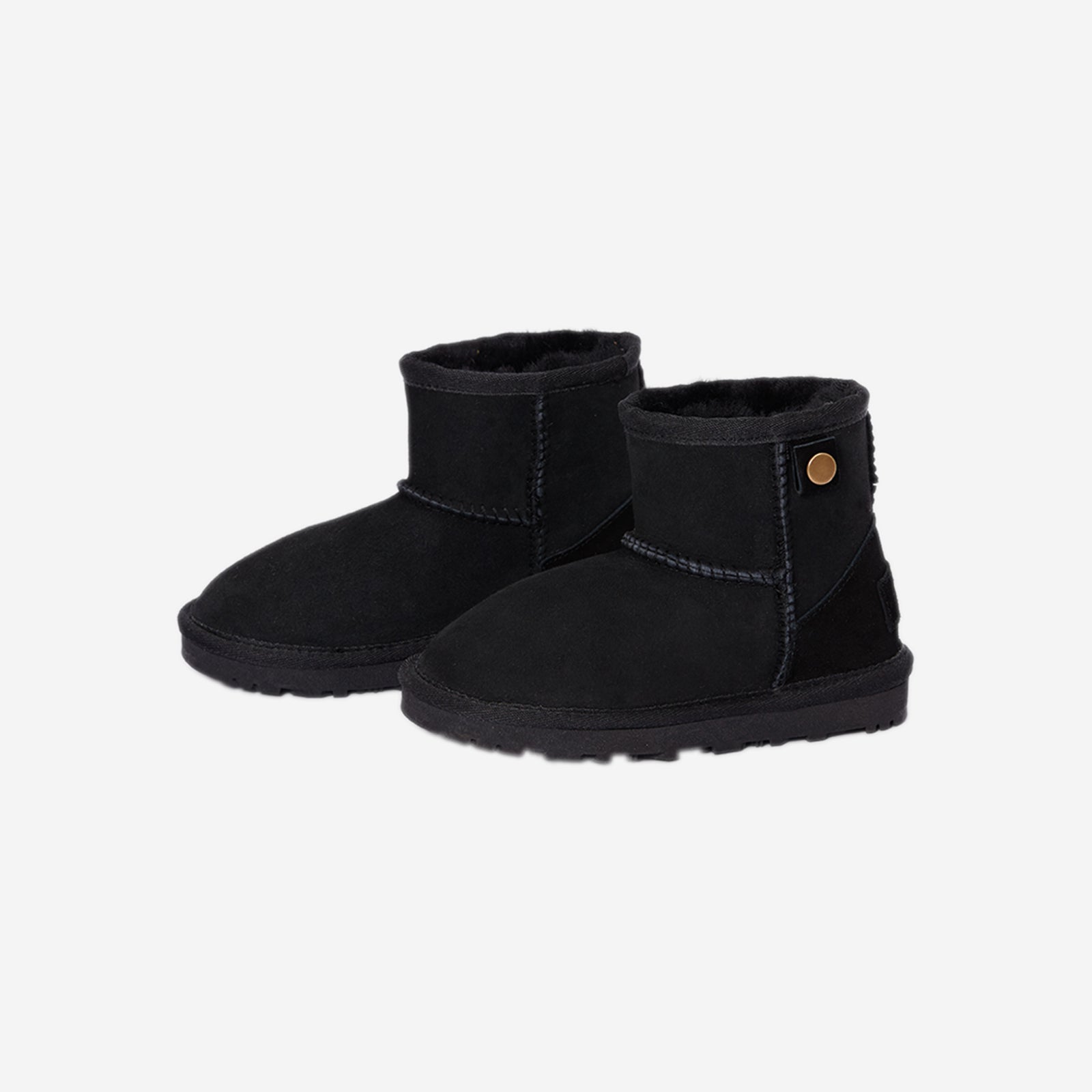 classic kids black woolly kids leather kids shoes baby infants shoes Infant winter boots boys shoes Childrens boots