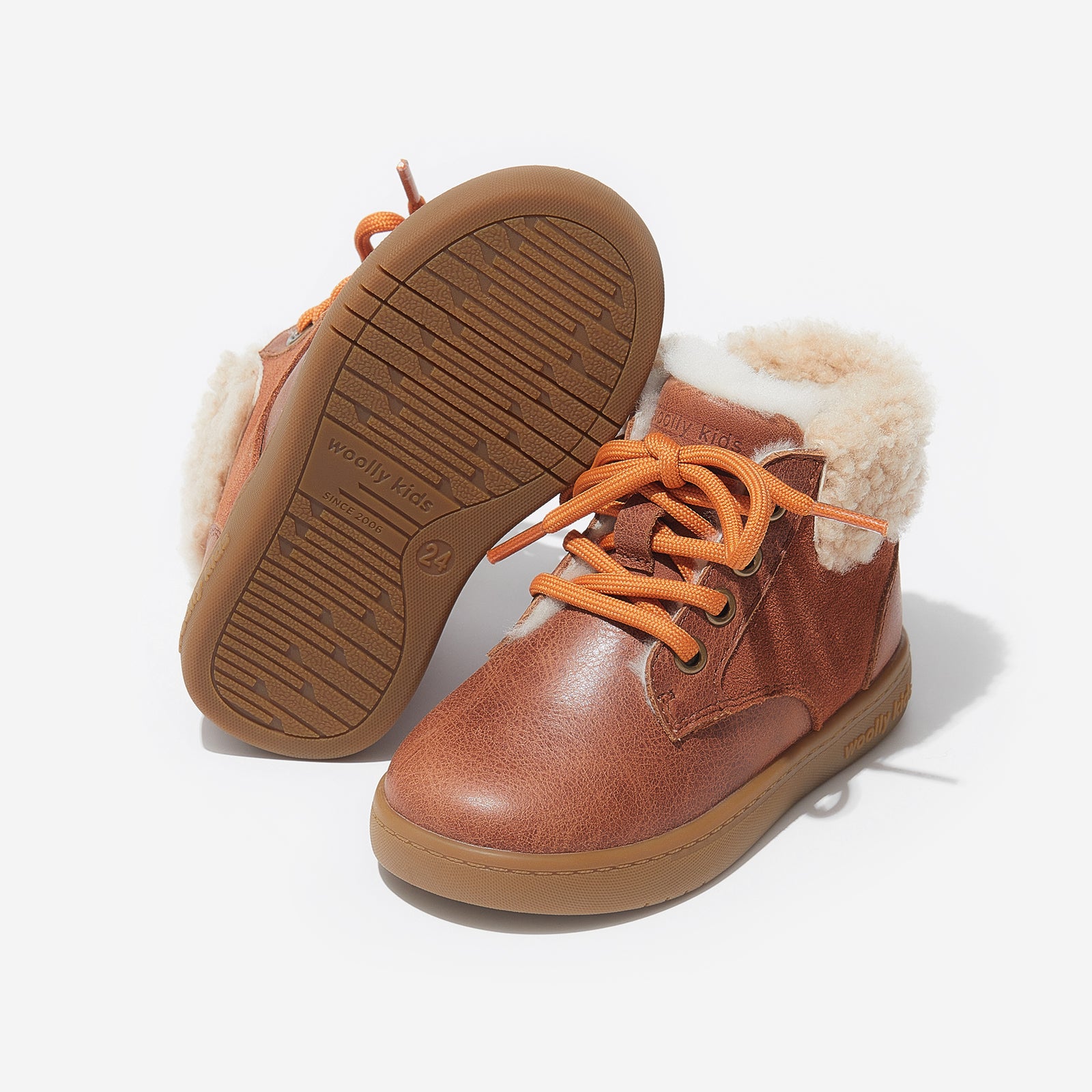 aaron latte brown woolly kids leather kids shoes baby infants shoes Boys winter boots slip on shoes Boys snow boots