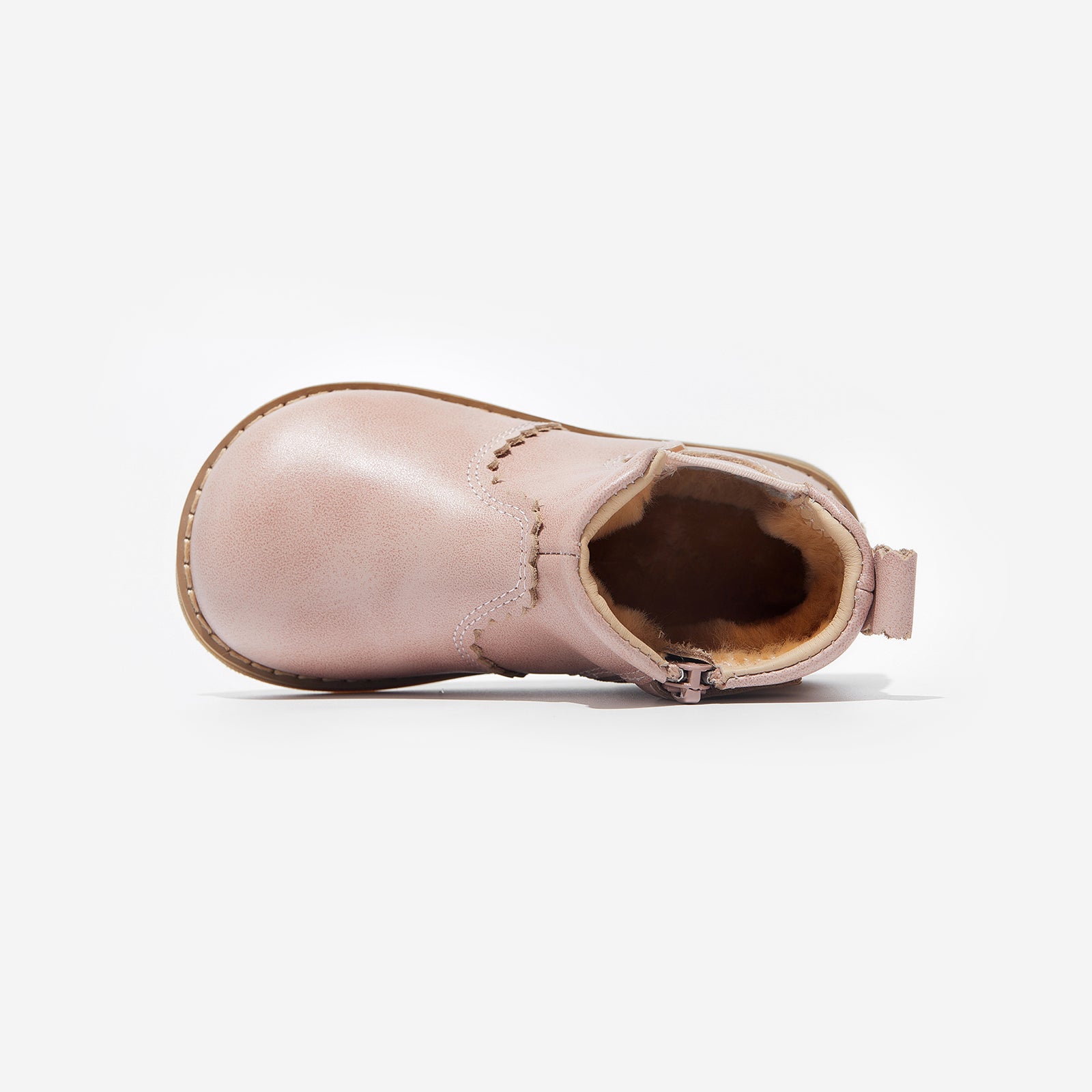 fur lillian gooseberry pink woolly kids leather kids shoes baby infants shoes Childrens winter boots shoes Toddler snow boots