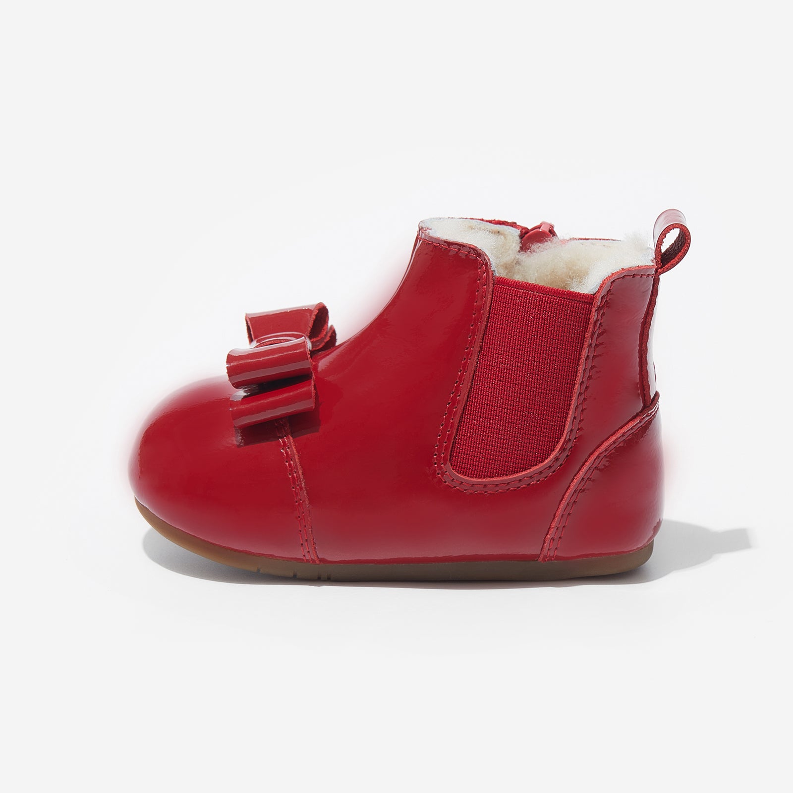 fur rila martin raspberry red woolly kids leather kids shoes baby infants shoes Winter boots childrens barefoot shoes Kids snow boots