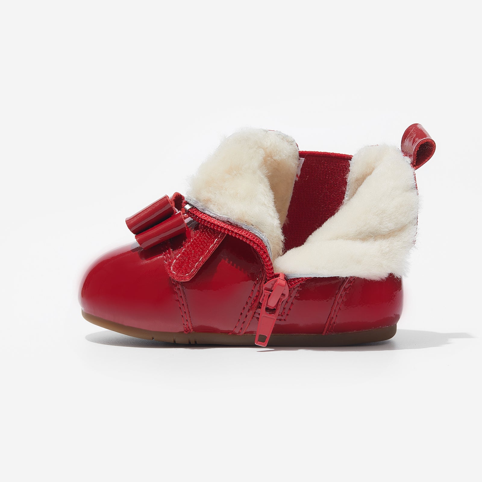 fur rila martin raspberry red woolly kids leather kids shoes baby infants shoes childrens shoes childrens boots kids boots