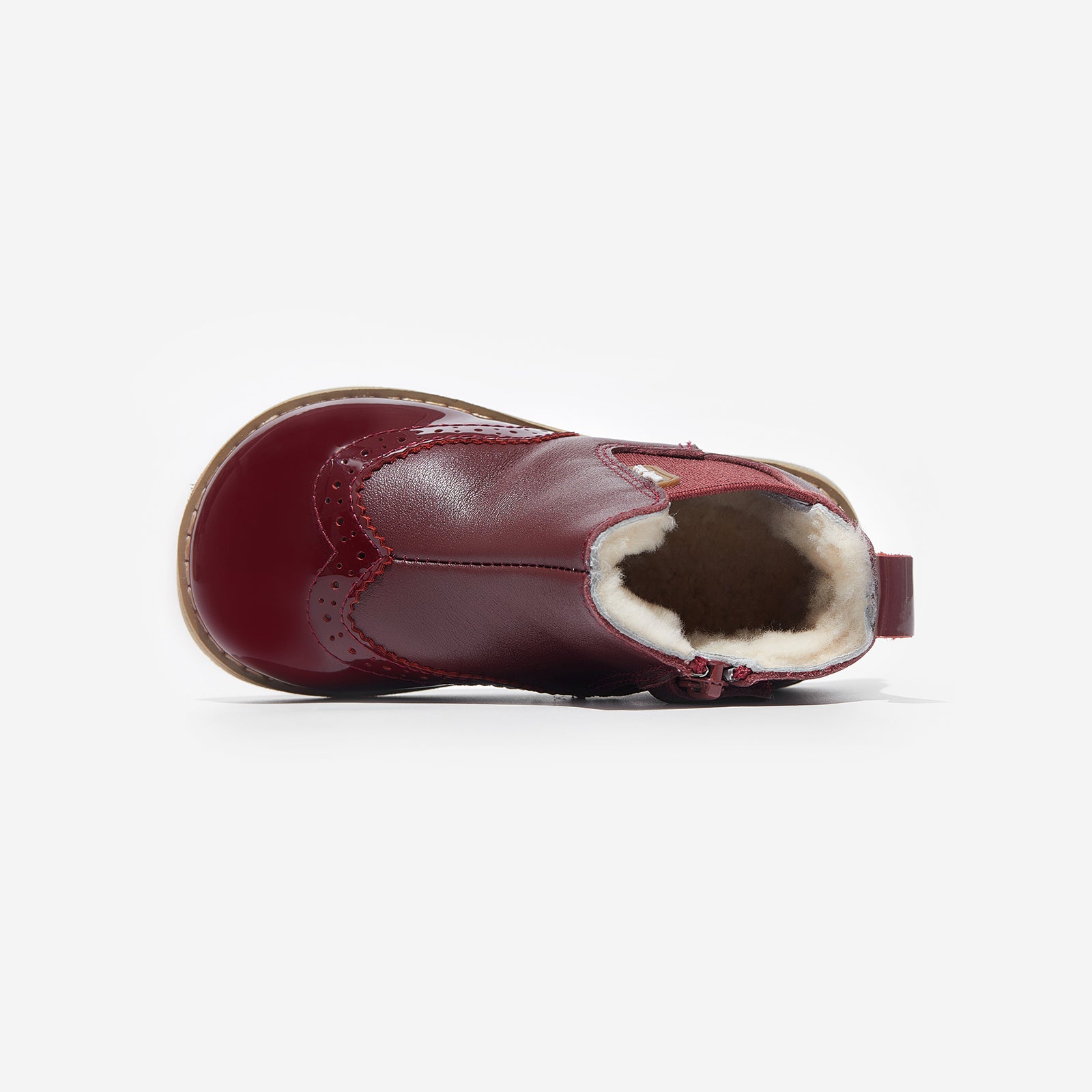 ilsa retro claret red woolly kids leather kids shoes baby infants shoes childrens shoes childrens boots kids boots