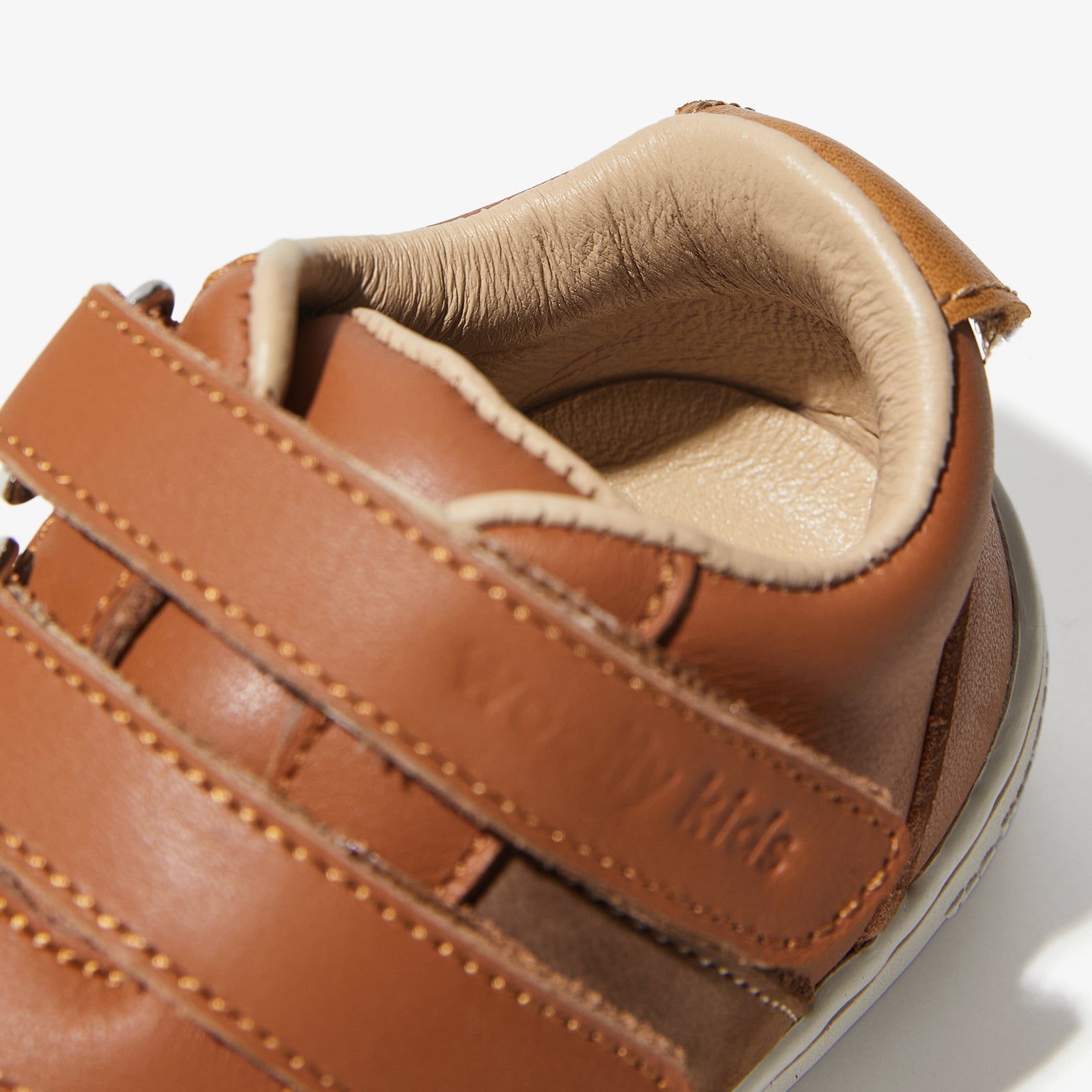 layne latte brown woolly kids autumn infant leathr shoes shoe childrens shoes walkers shoes