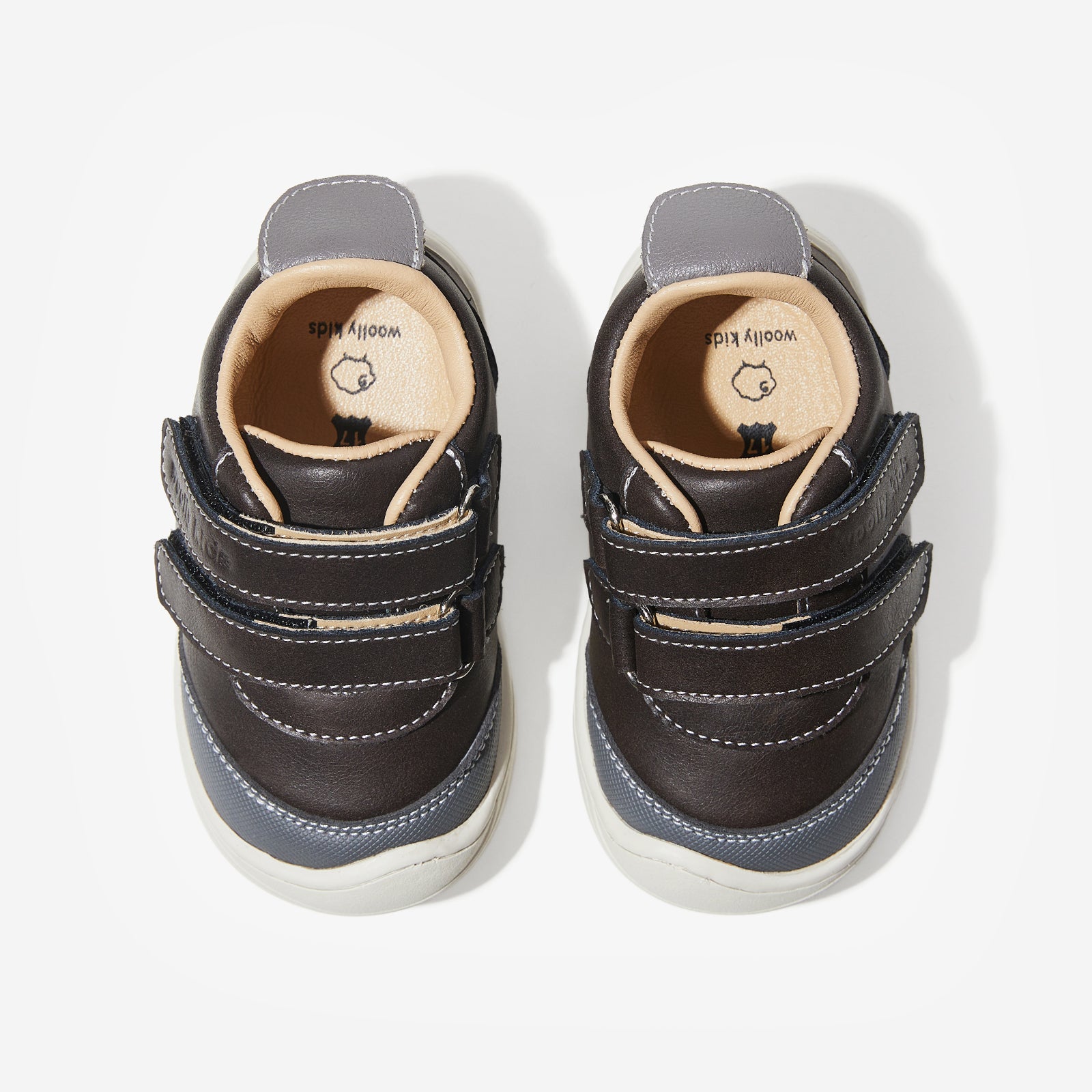 layne obsidian black woolly kids autumn infant leathr shoes wide feet childrens shoes first steps shoes newborn designer shoes