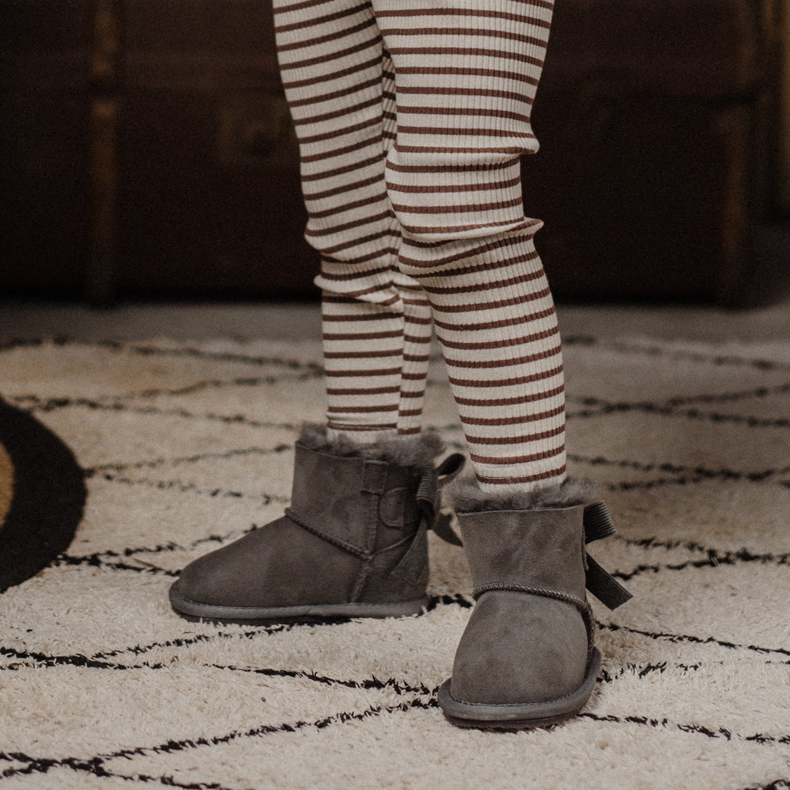 mini freeze grey woolly kids leather kids shoes baby infants shoes Toddler winter boots walking shoes Boys boots