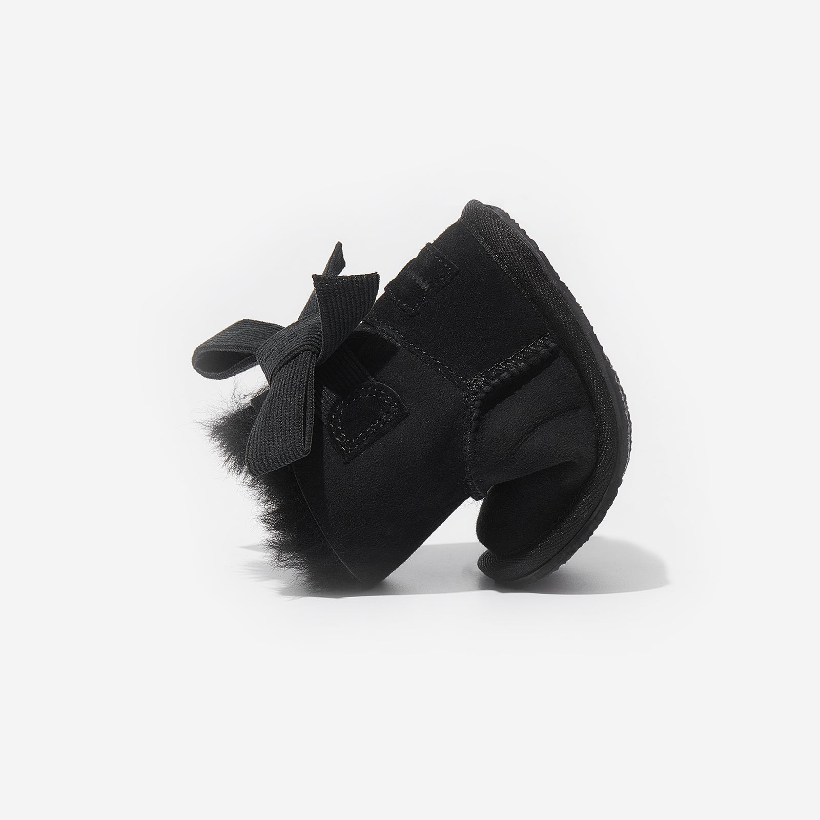 mini freeze ore black woolly kids leather kids shoes baby infants shoes Toddler winter boots walking shoes Boys boots