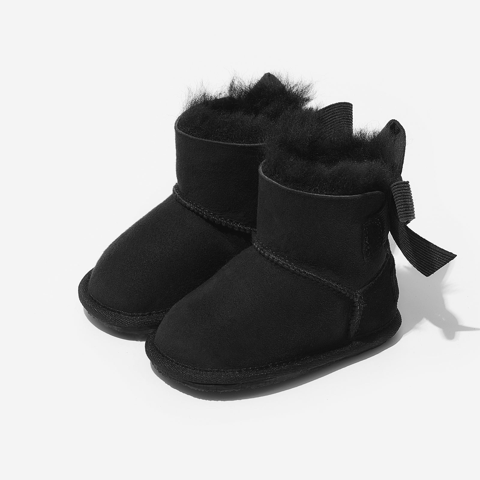 Snow Boots Baby Black Ugg Boots Baby Uggs Booties Shimmer Velcro