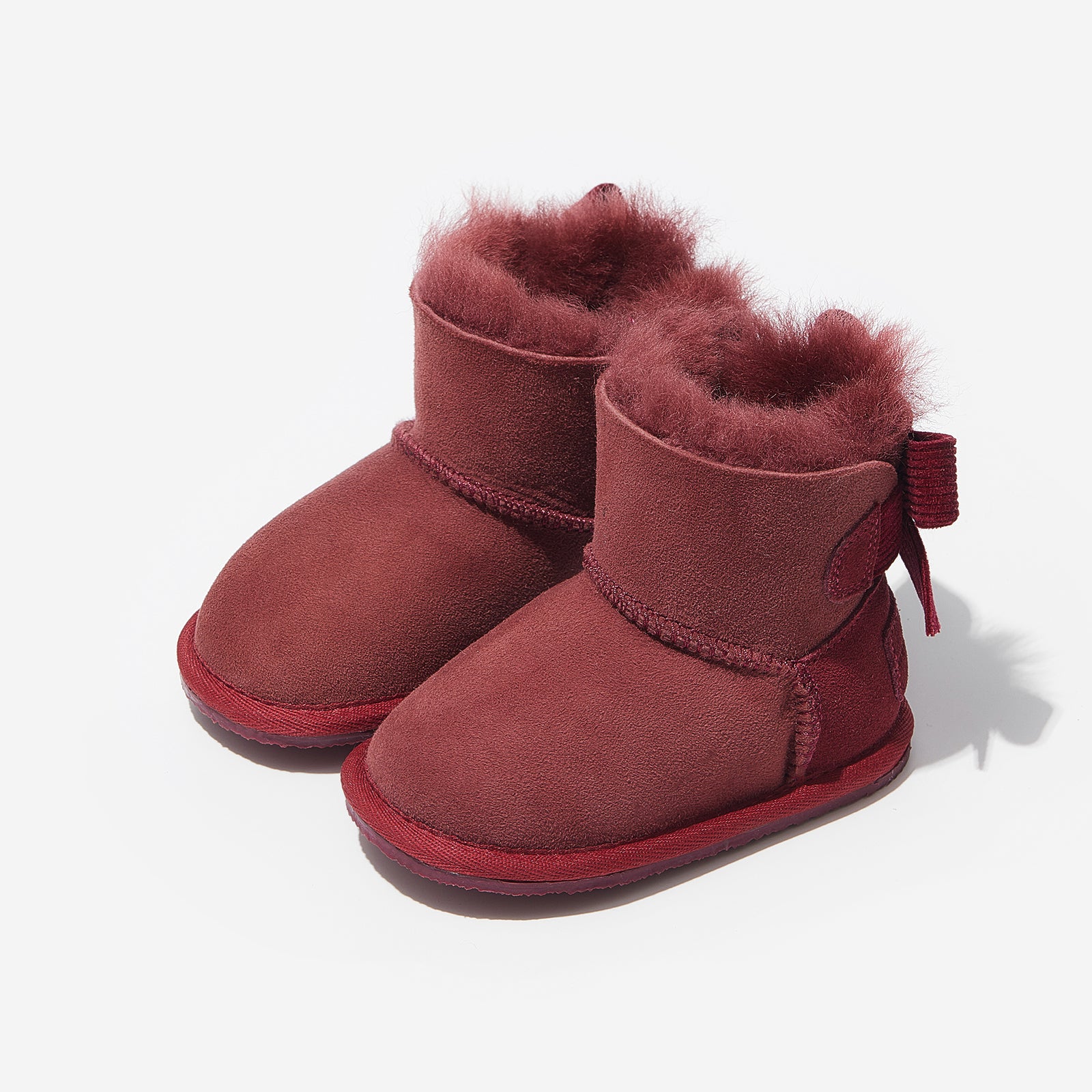 mini freeze wine woolly kids leather kids shoes baby infants shoes Boys winter boots slip on shoes Boys snow boots
