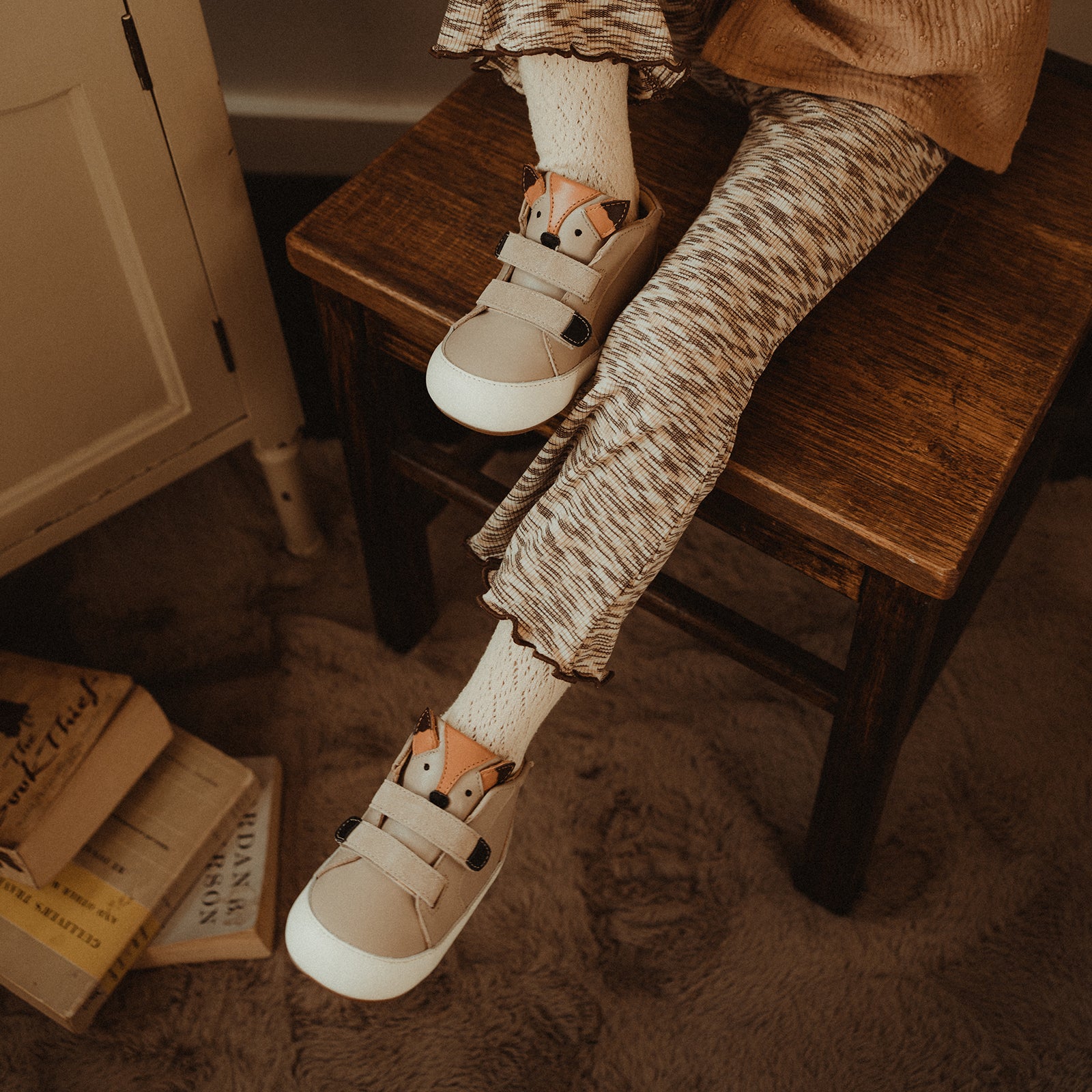 warm embrace fox woolly kids autumn infant leathr shoes shoe's infant shoes canada newborn infant shoes