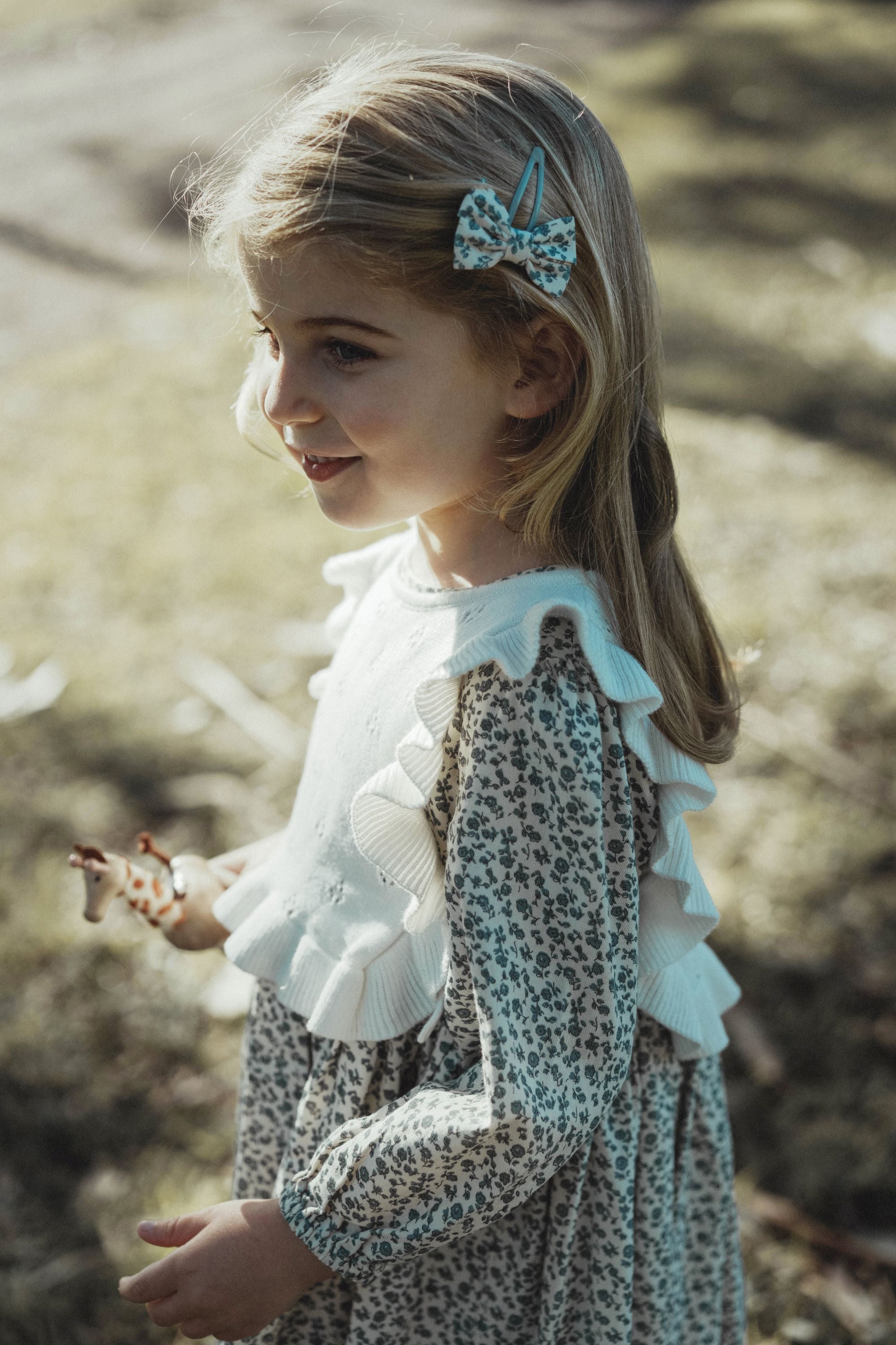 wirrawirra gender neutral baby clothes two piece floral dress set blue star flower 24 Autumn Autumn Dresses Girls New Arrivals Skirts Spring