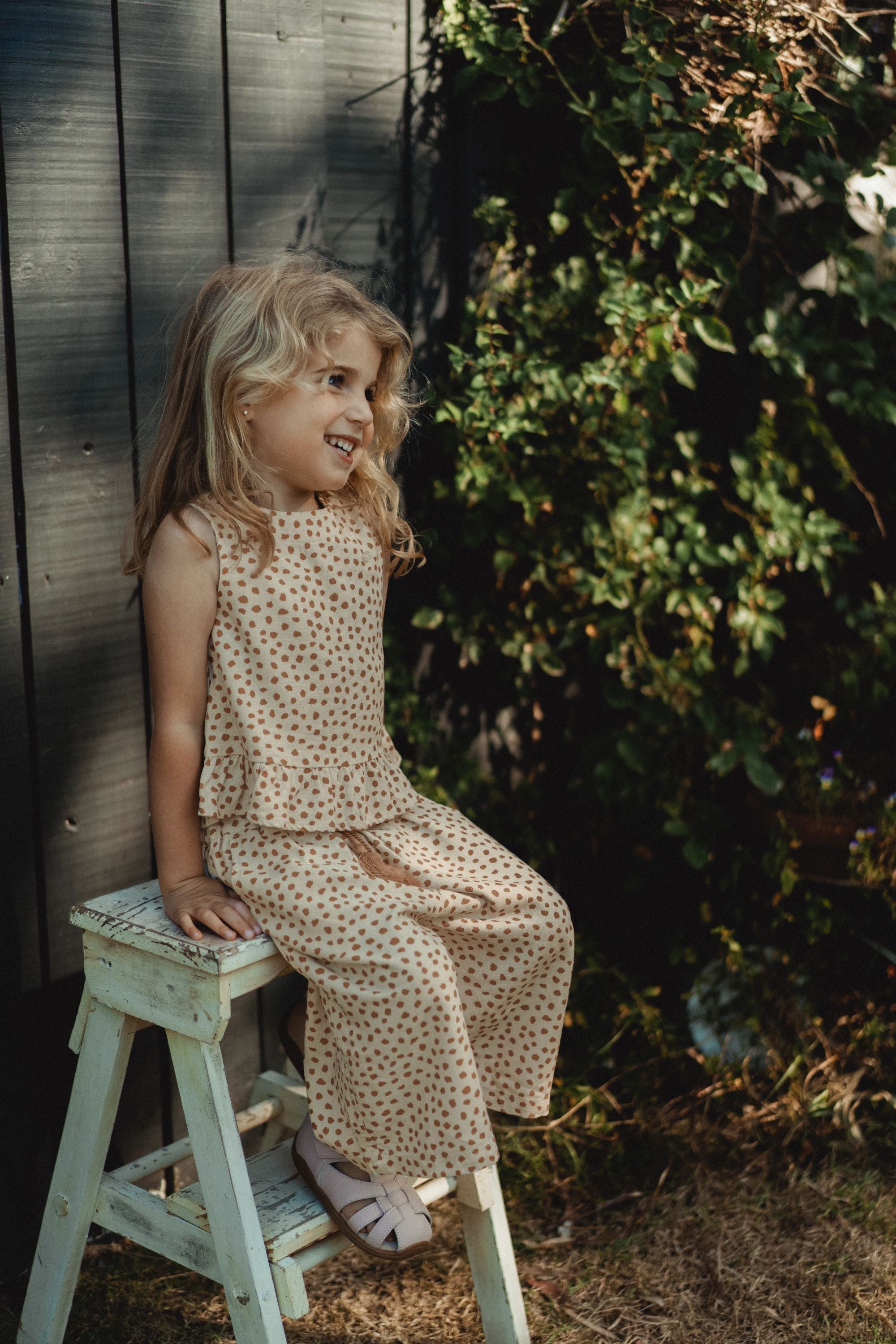 wirrawirra newborn clothes leopard print linen wide leg pants leopard print 24 Summer Essentials Girls Leggings New Arrivals Trousers