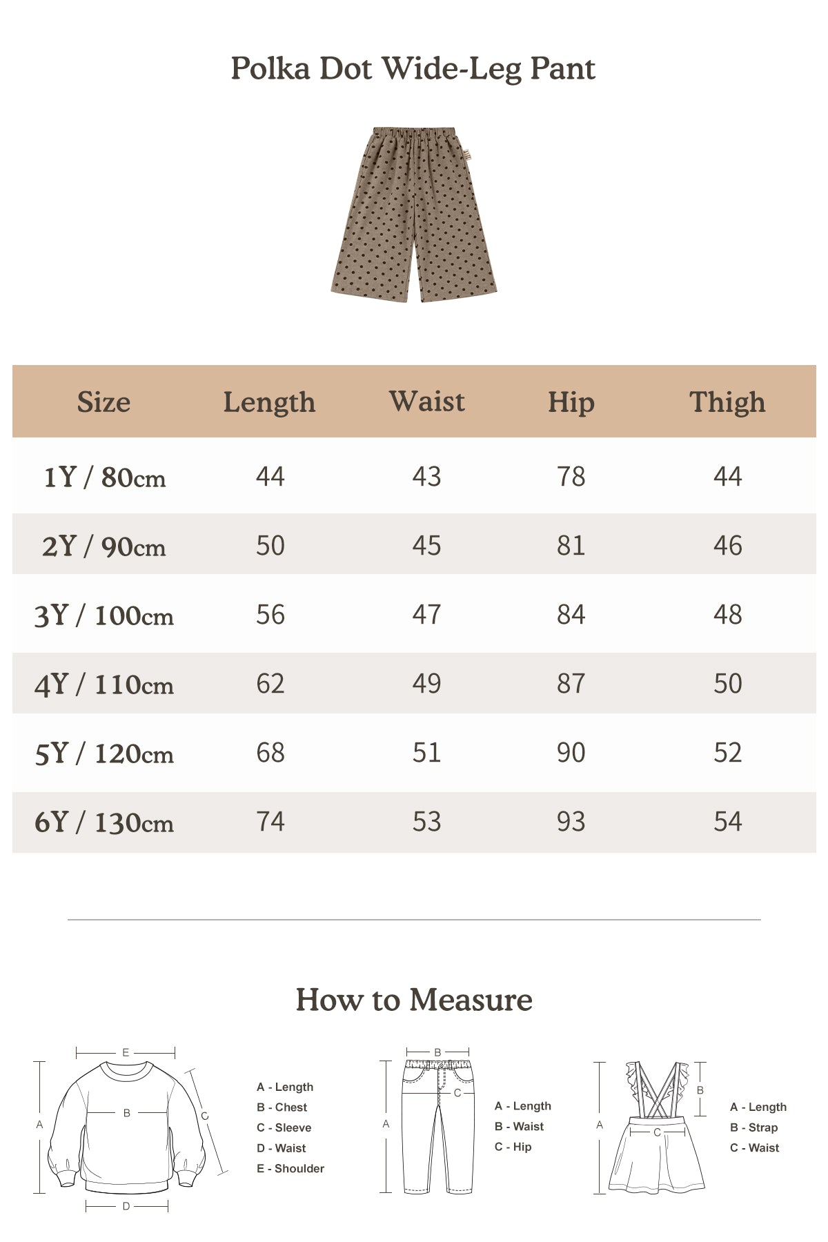 Polka Dot Wide-Leg Pant - Brown Polka Dot