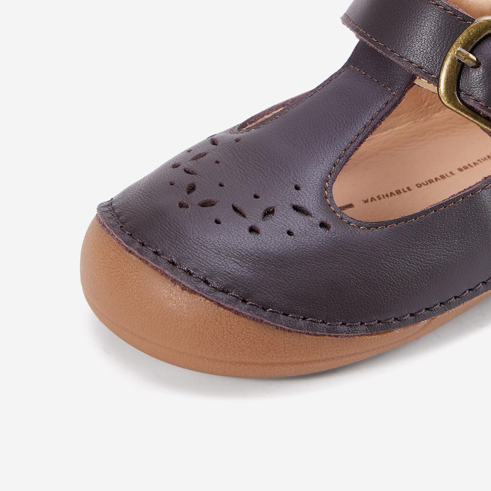 Casey Coffee Brown - Toe Detail