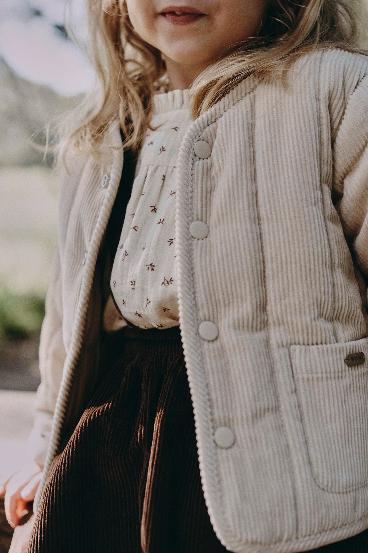wirrawirra baby items corduroy jacket light beige 23 Winter Boys Girls New Arrivals Outwears Tops Jackets Gilets