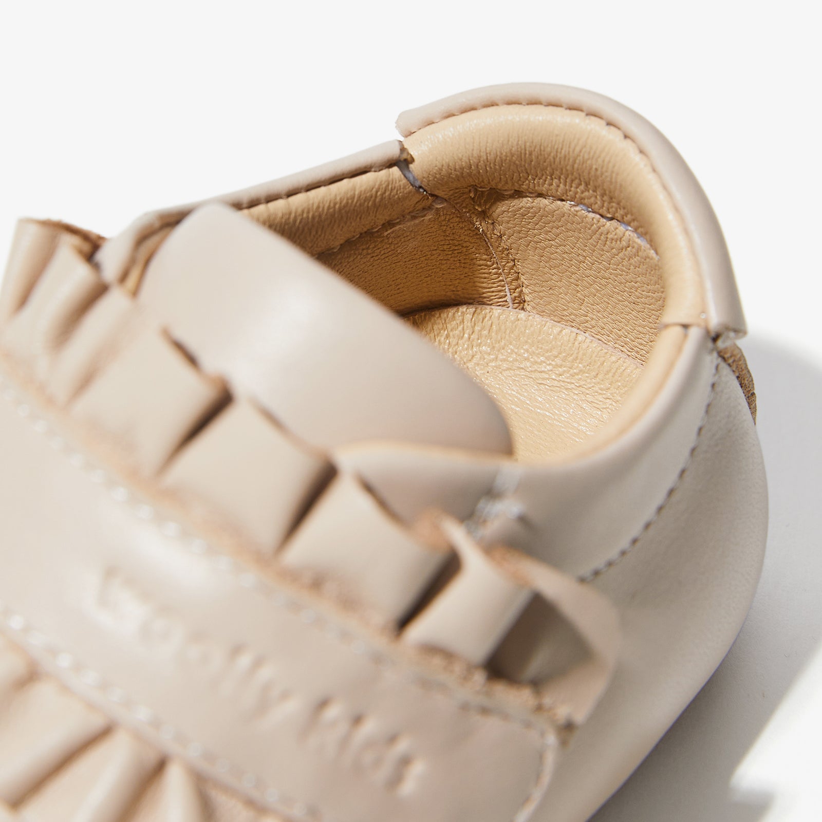 emily milk tea brown woolly kids autumn infant leathr shoes shoes infant hard bottom shoes walkers shoes