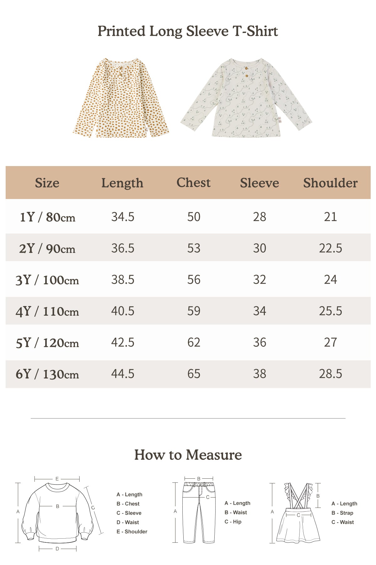 Printed Long Sleeve T-Shirt - Forest
