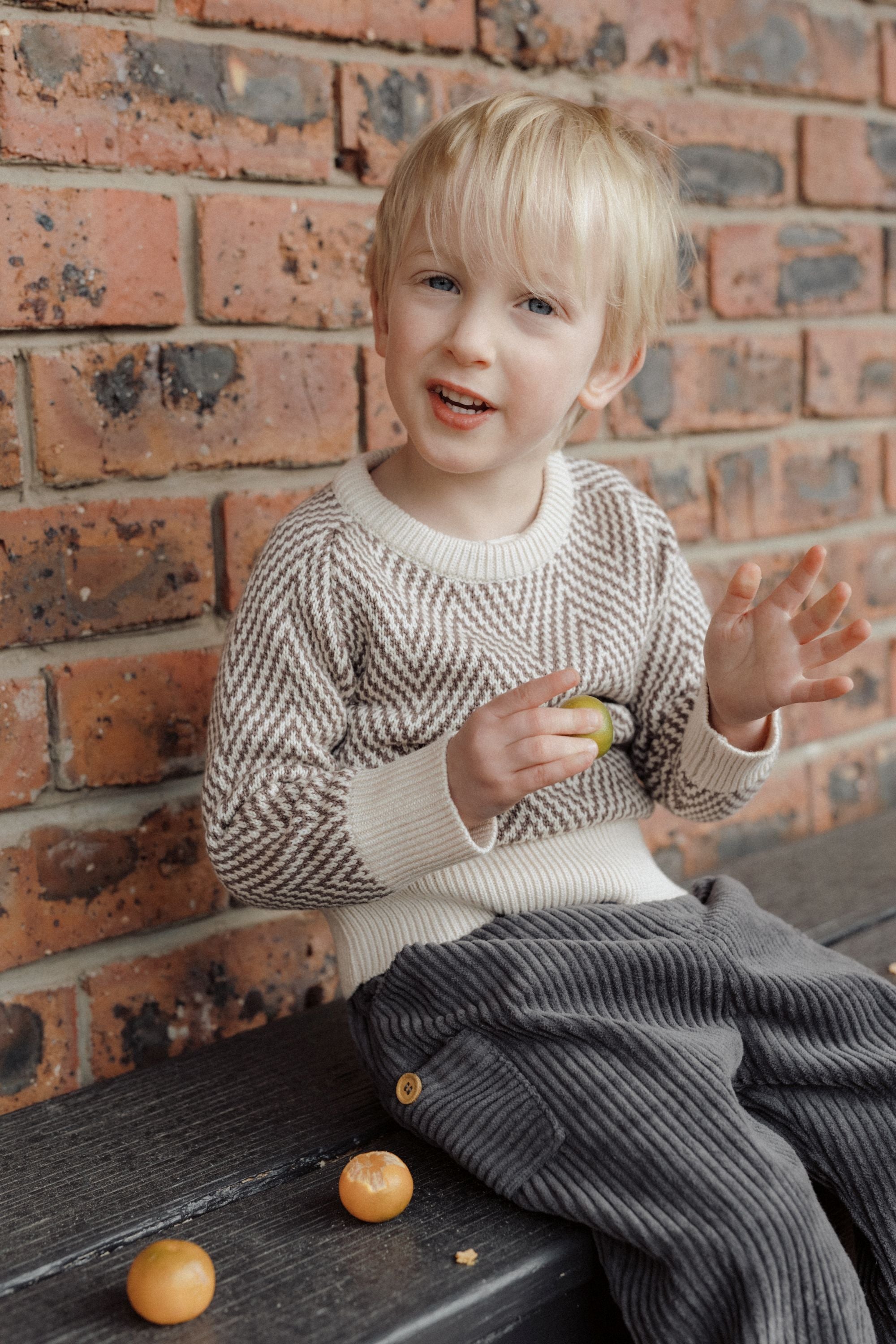 wirrawirra premature baby clothesvintage ripple sweater brown ripple24 Winter  Cardigans  Girls  New Arrivals  Sweaters