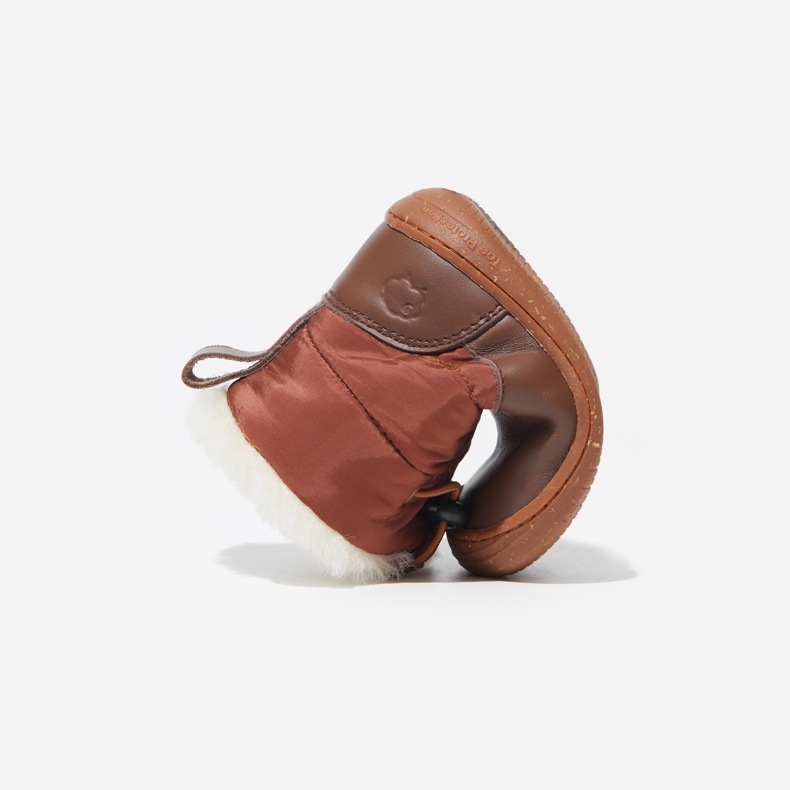 north cocoa brown woolly kids leather kids shoes baby infants shoes Sheepskin size 1 shoes Kids boots