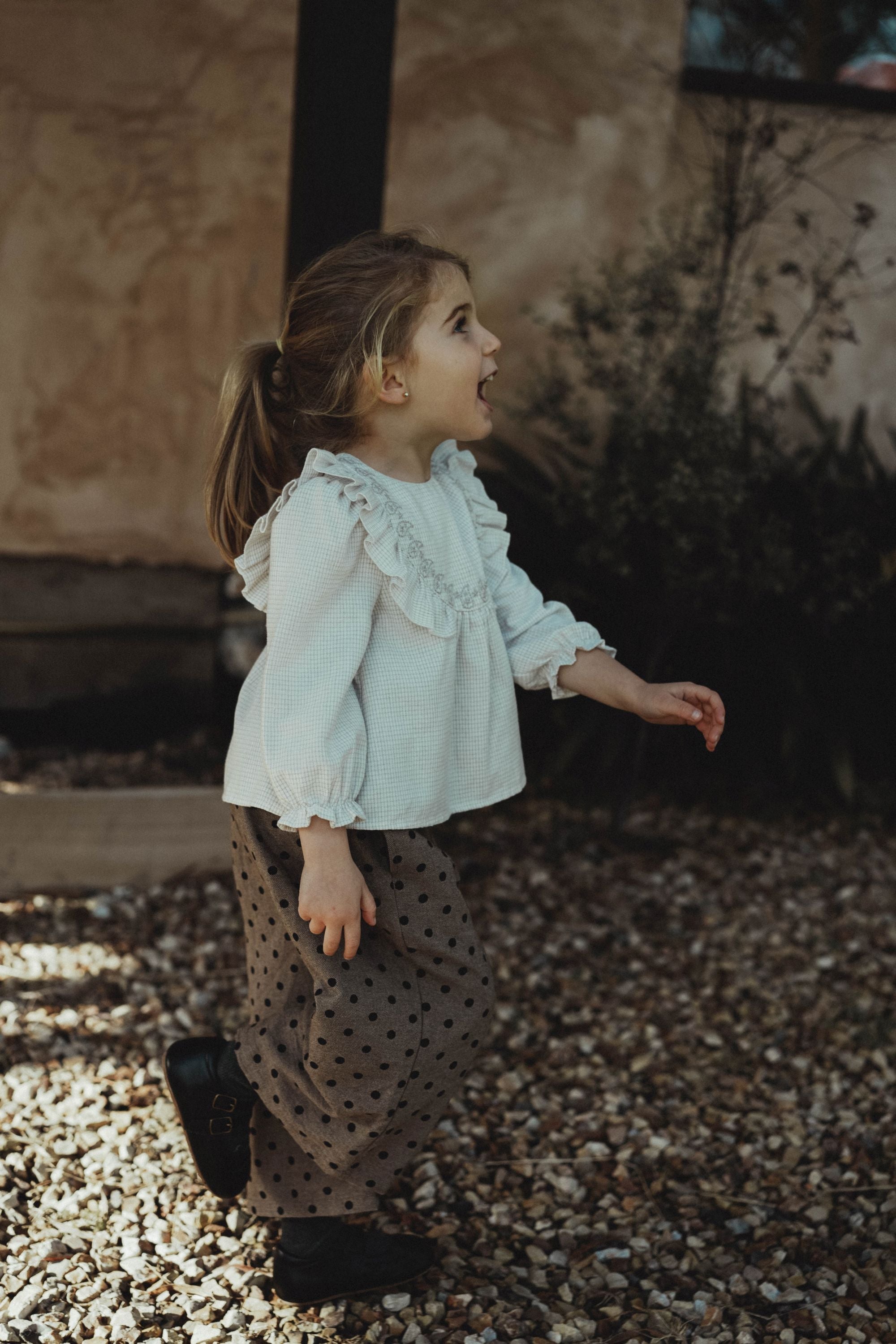wirrawirra organic baby clothes polka dot wide leg pant brown polka dot 24 Autumn Autumn Boys Girls Leggings New Arrivals Spring Trousers