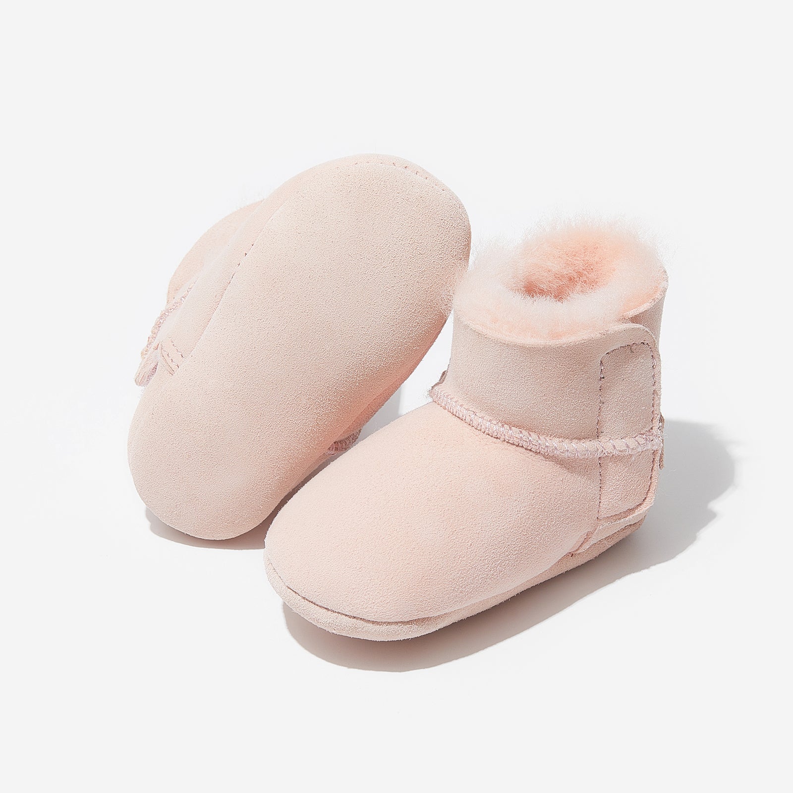 wynter pink woolly kids leather kids shoes baby infants shoes Winter boots kids shoe Toddler boots