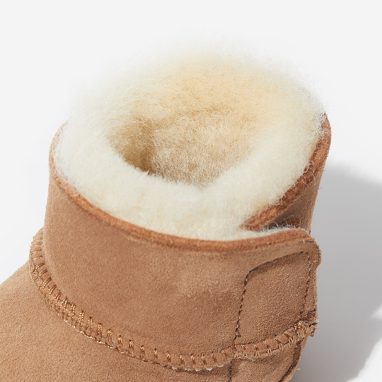 wynter chestnut woolly kids leather kids shoes baby infants shoes Wool lining infants shoe Autumn